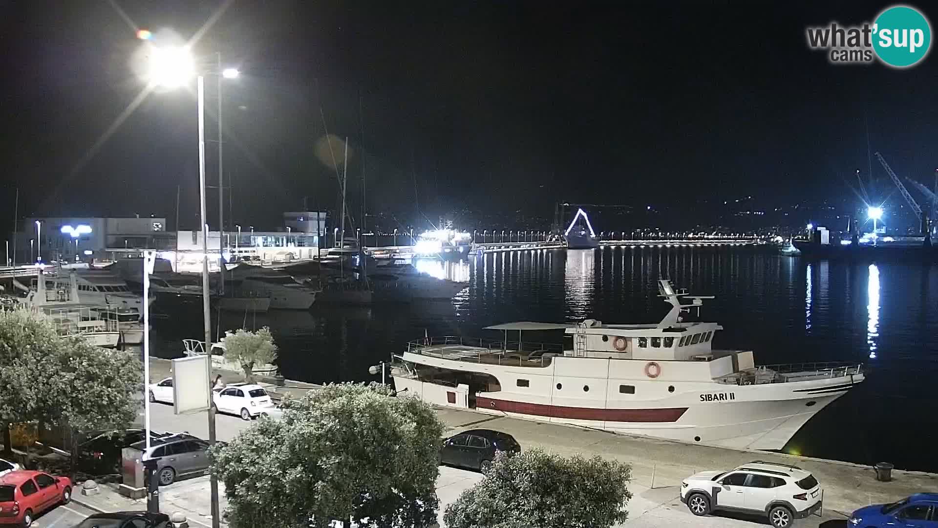 The Riva and Marina in Rijeka  – Live Webcam Croatia