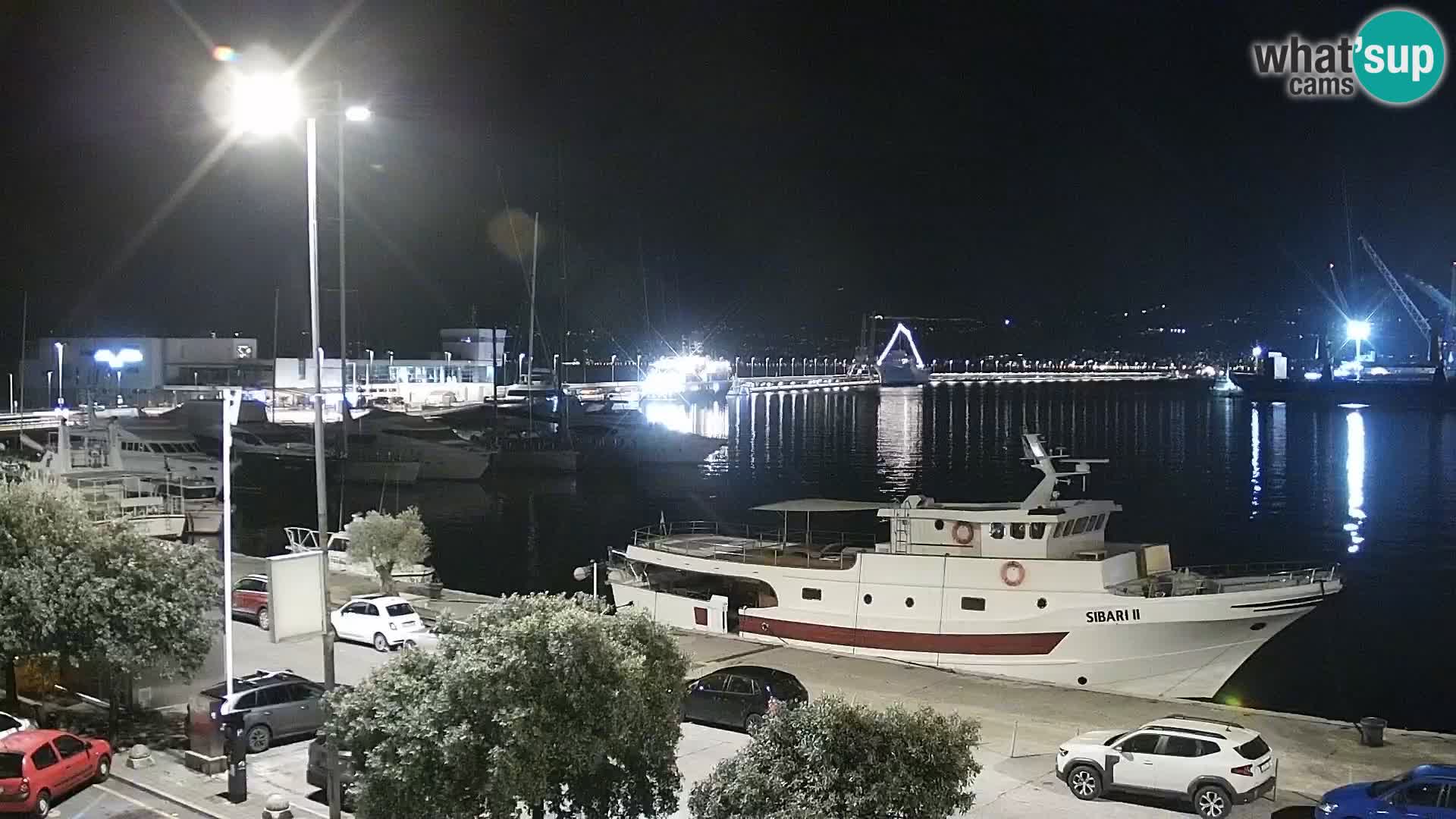 The Riva and Marina in Rijeka  – Live Webcam Croatia
