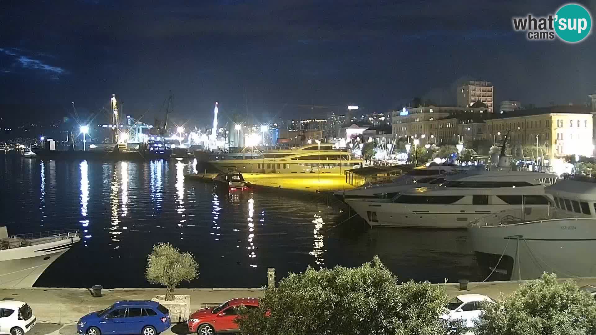 La Riva e la Marina a Rijeka (Fiume) – Live Webcam Croazia