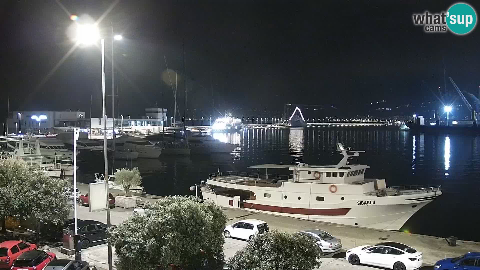 Die Riva und Marina in Rijeka – Live Webcam Kroatien