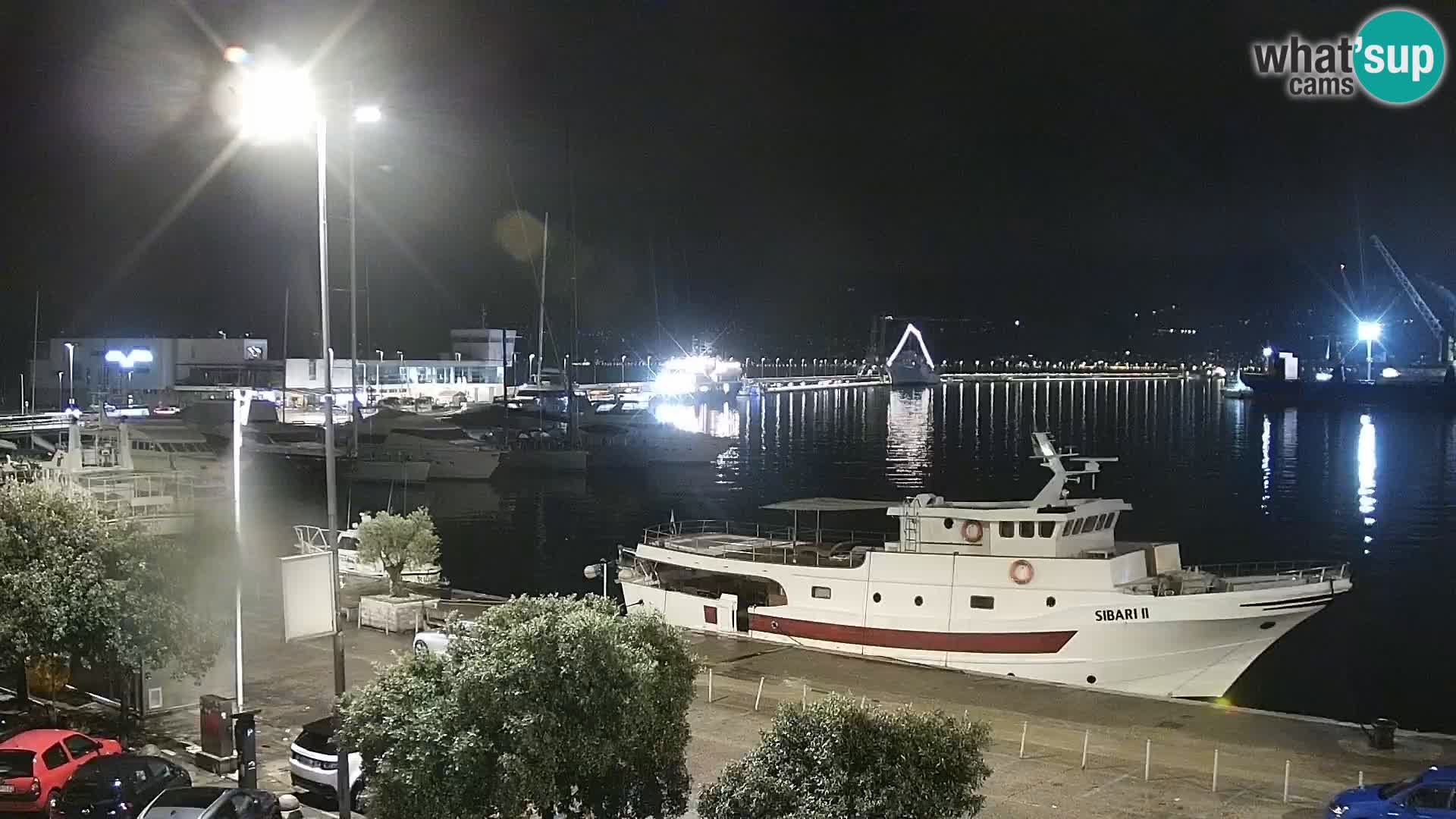 The Riva and Marina in Rijeka  – Live Webcam Croatia
