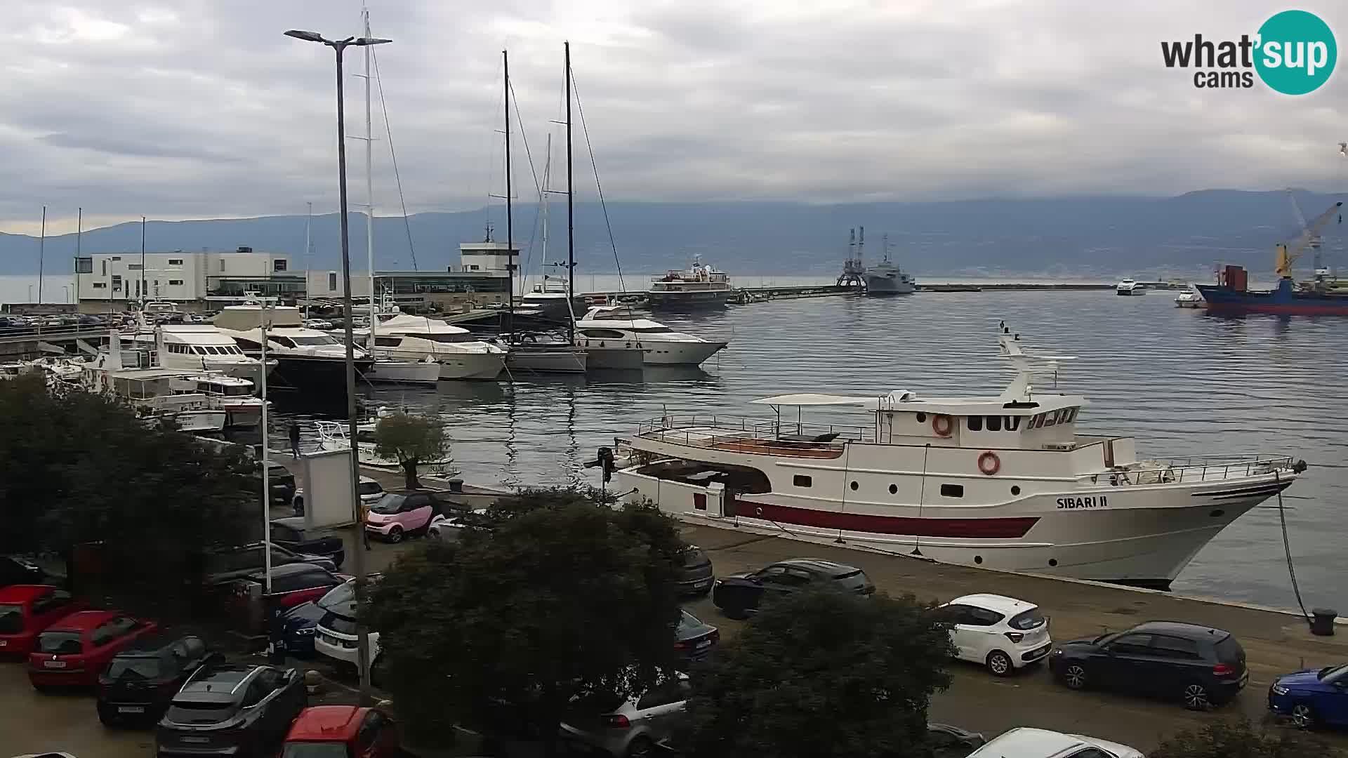 The Riva and Marina in Rijeka  – Live Webcam Croatia