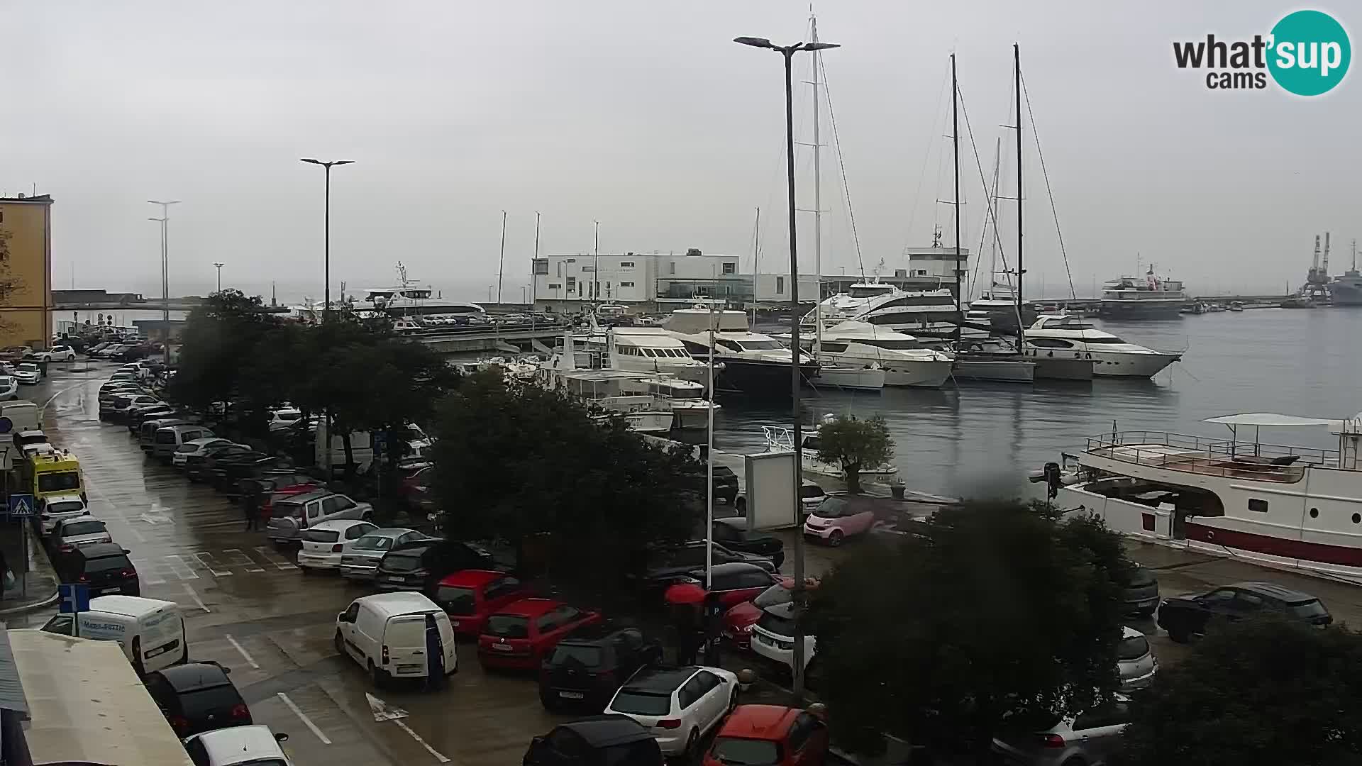 The Riva and Marina in Rijeka  – Live Webcam Croatia