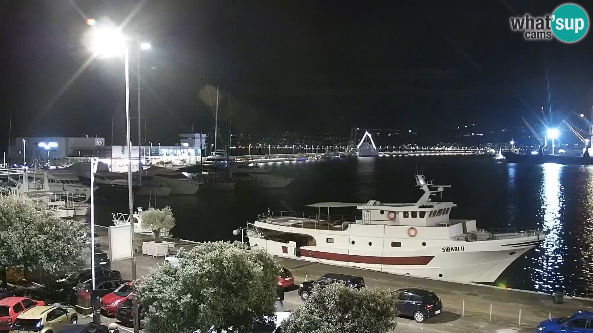 La Riva et Marina à Rijeka – Live Webcam Croatie