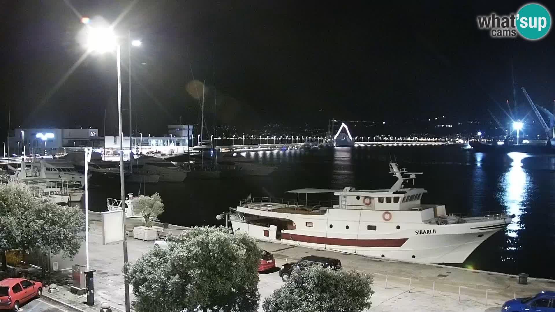 Die Riva und Marina in Rijeka – Live Webcam Kroatien