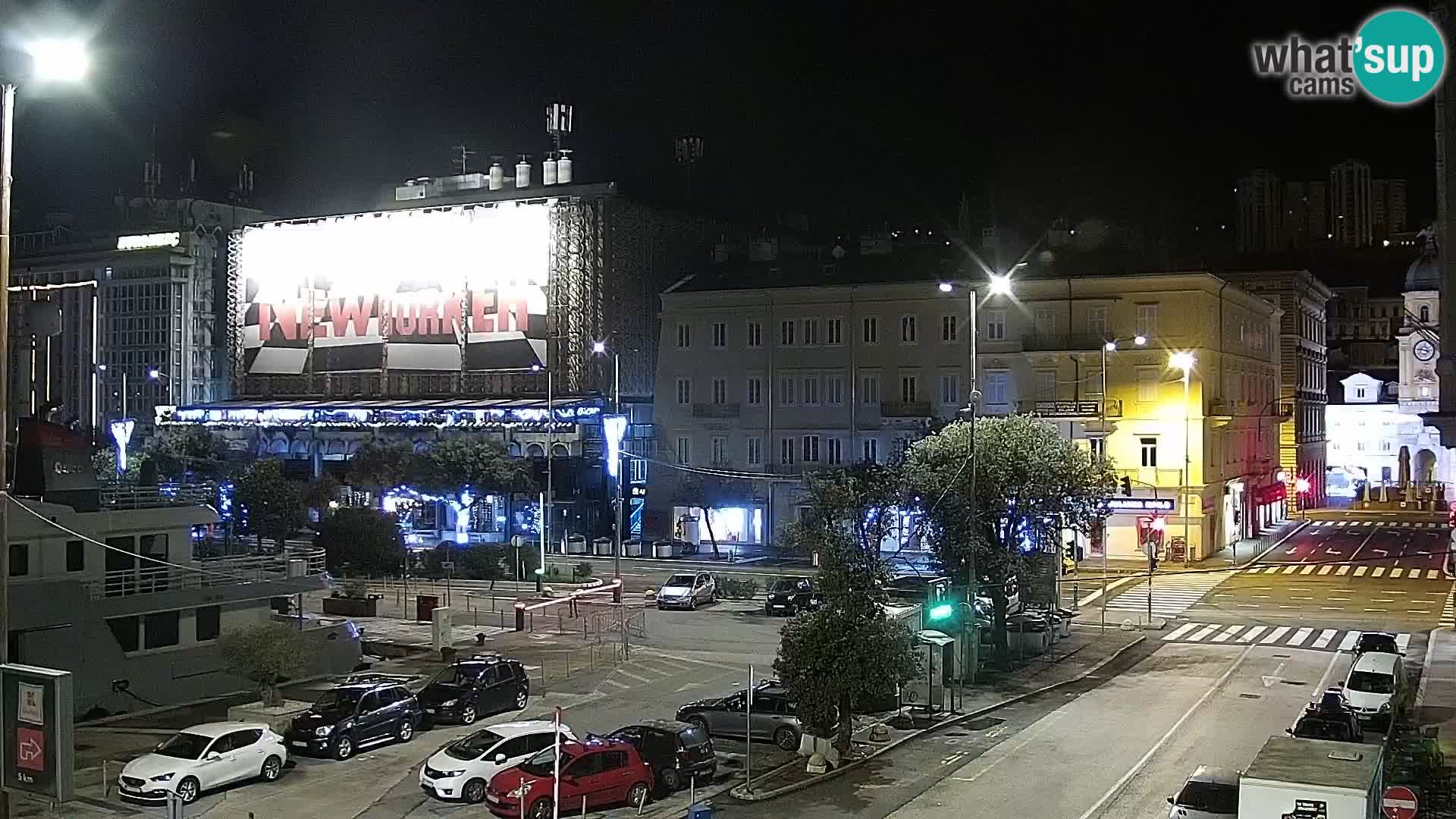 Die Riva und Marina in Rijeka – Live Webcam Kroatien