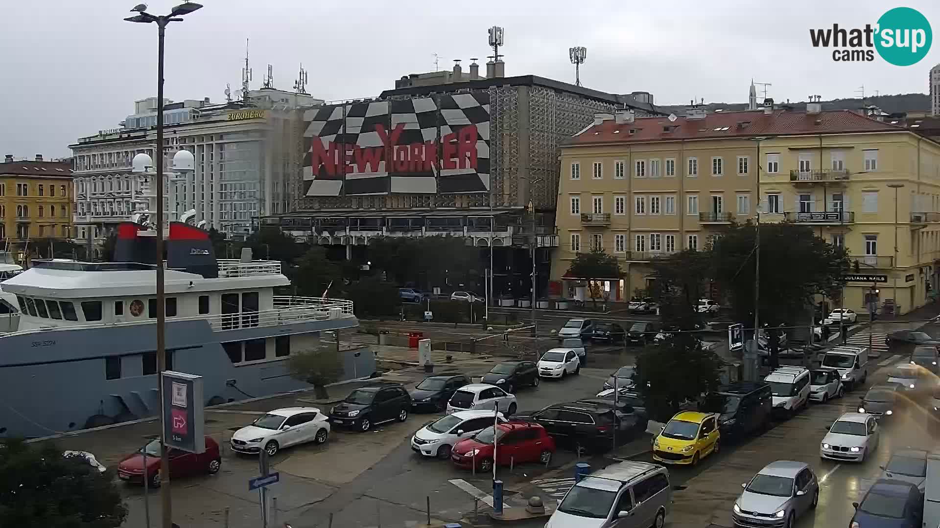 La Riva e la Marina a Rijeka (Fiume) – Live Webcam Croazia