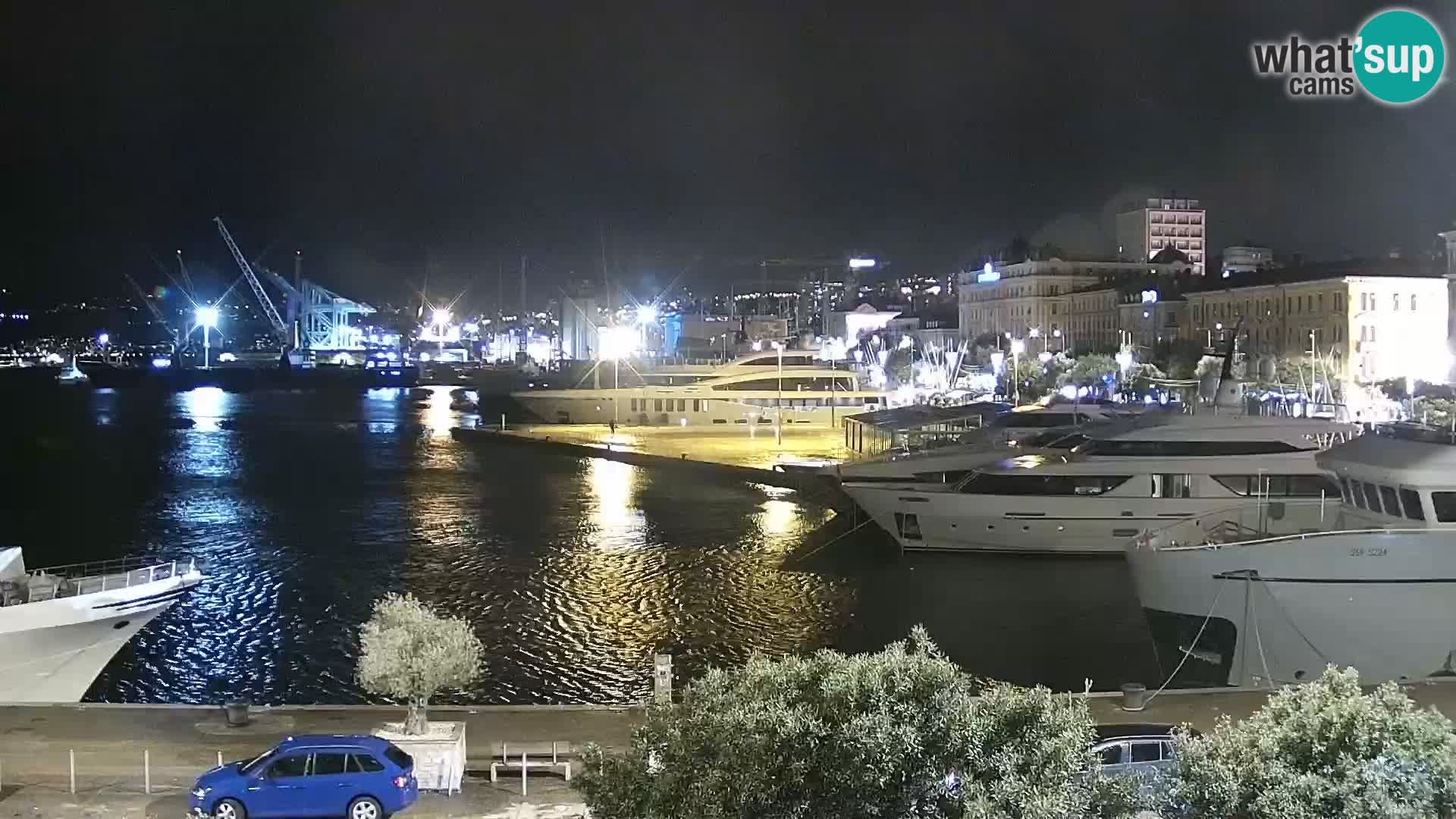 Riva i Marina u Rijeci – Web kamera uživo u Hrvatskoj