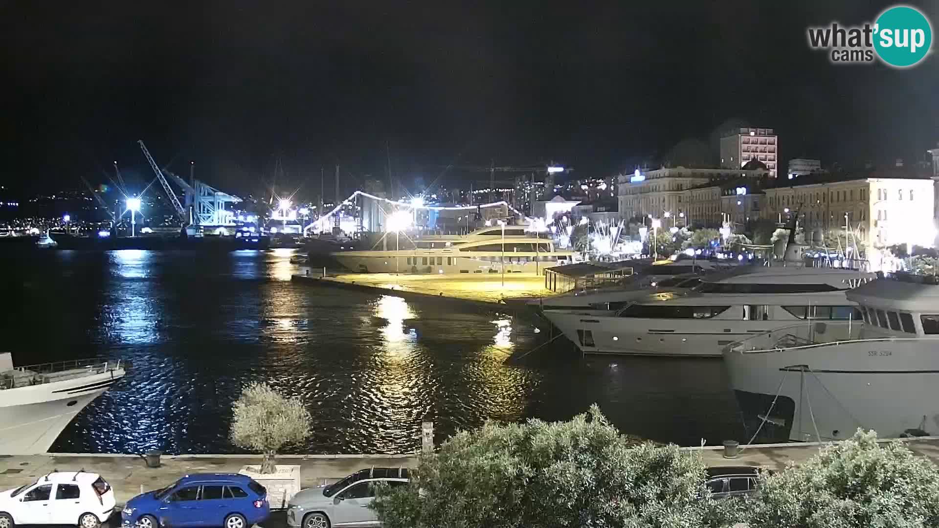 Riva i Marina u Rijeci – Web kamera uživo u Hrvatskoj