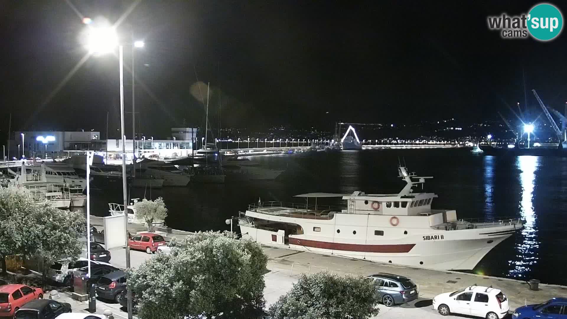 La Riva y Marina en Rijeka – Webcam en vivo Croacia