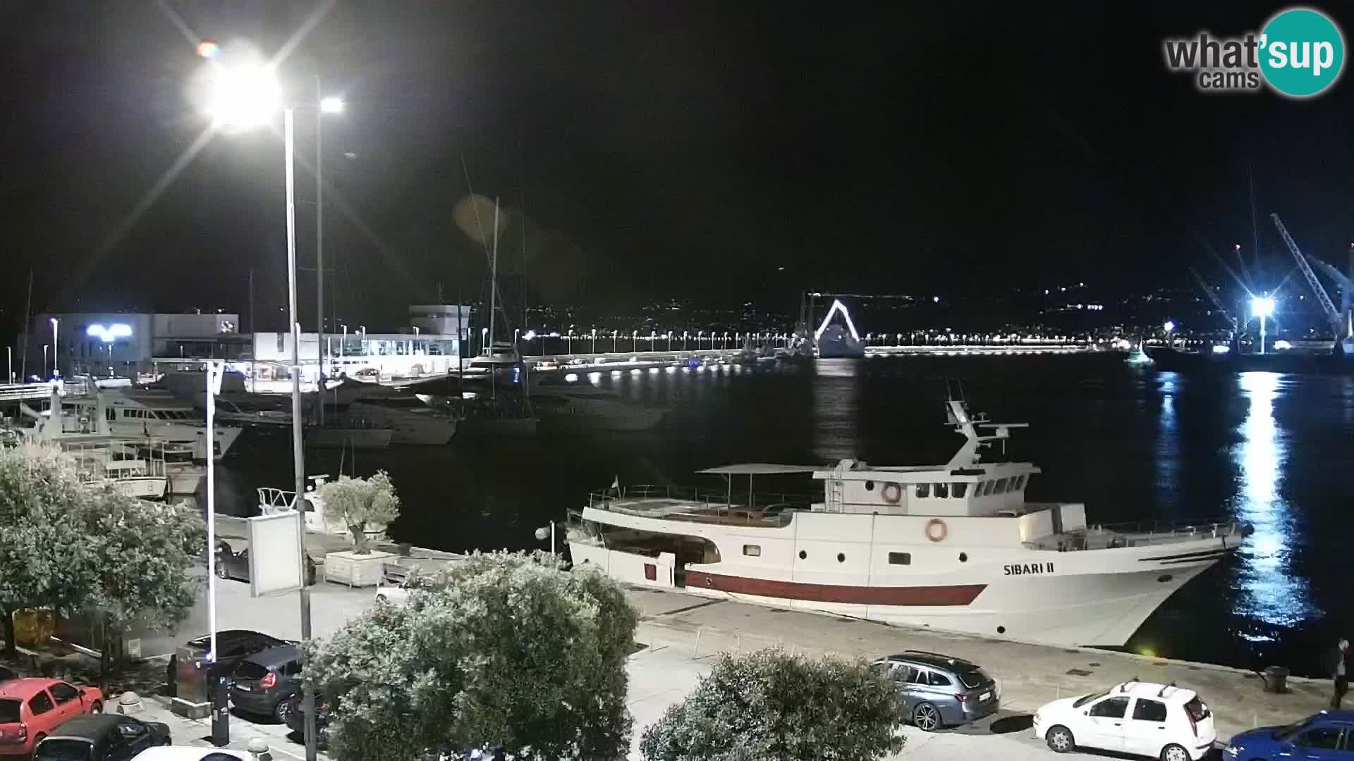 La Riva y Marina en Rijeka – Webcam en vivo Croacia