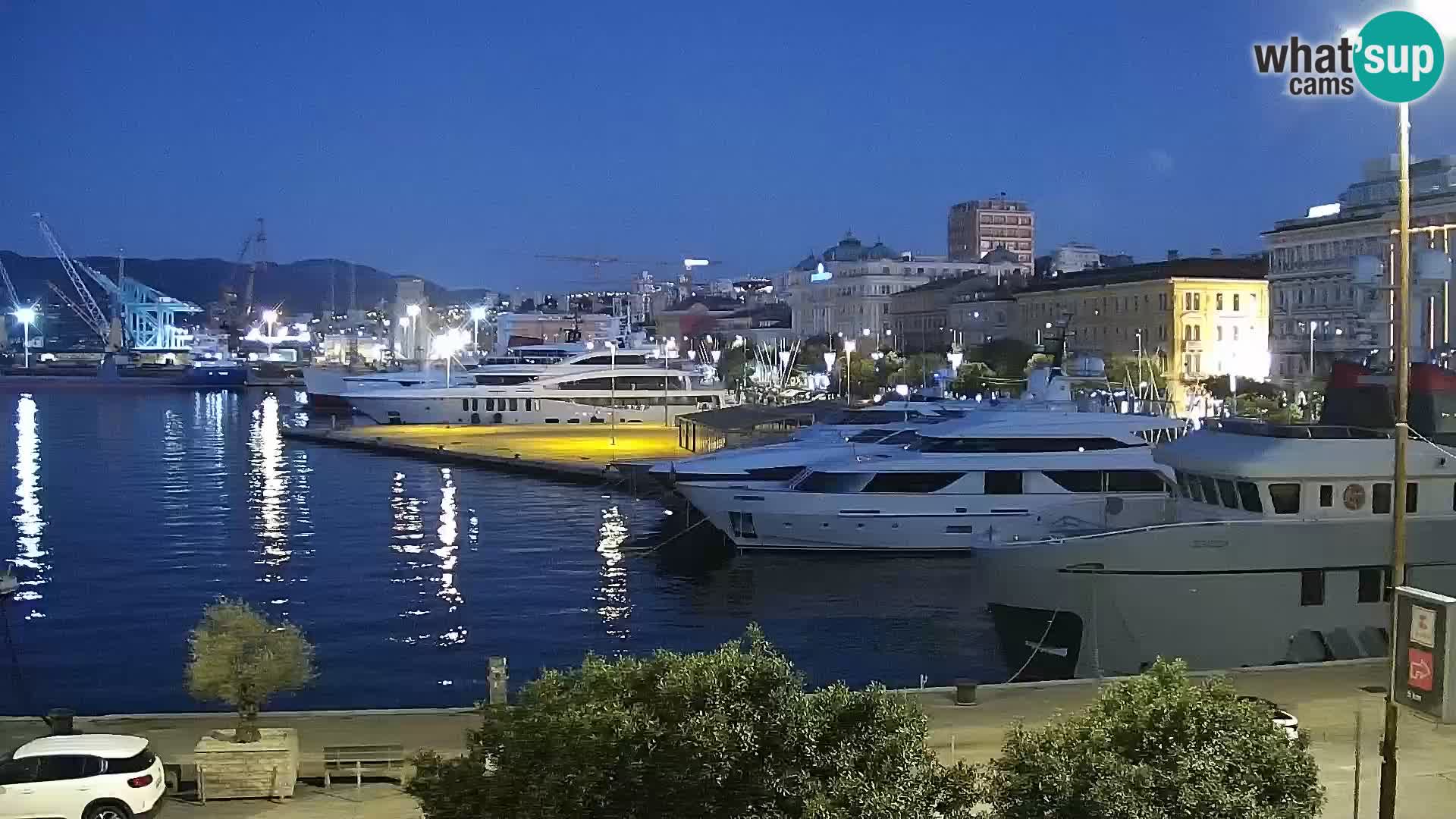 La Riva e la Marina a Rijeka (Fiume) – Live Webcam Croazia