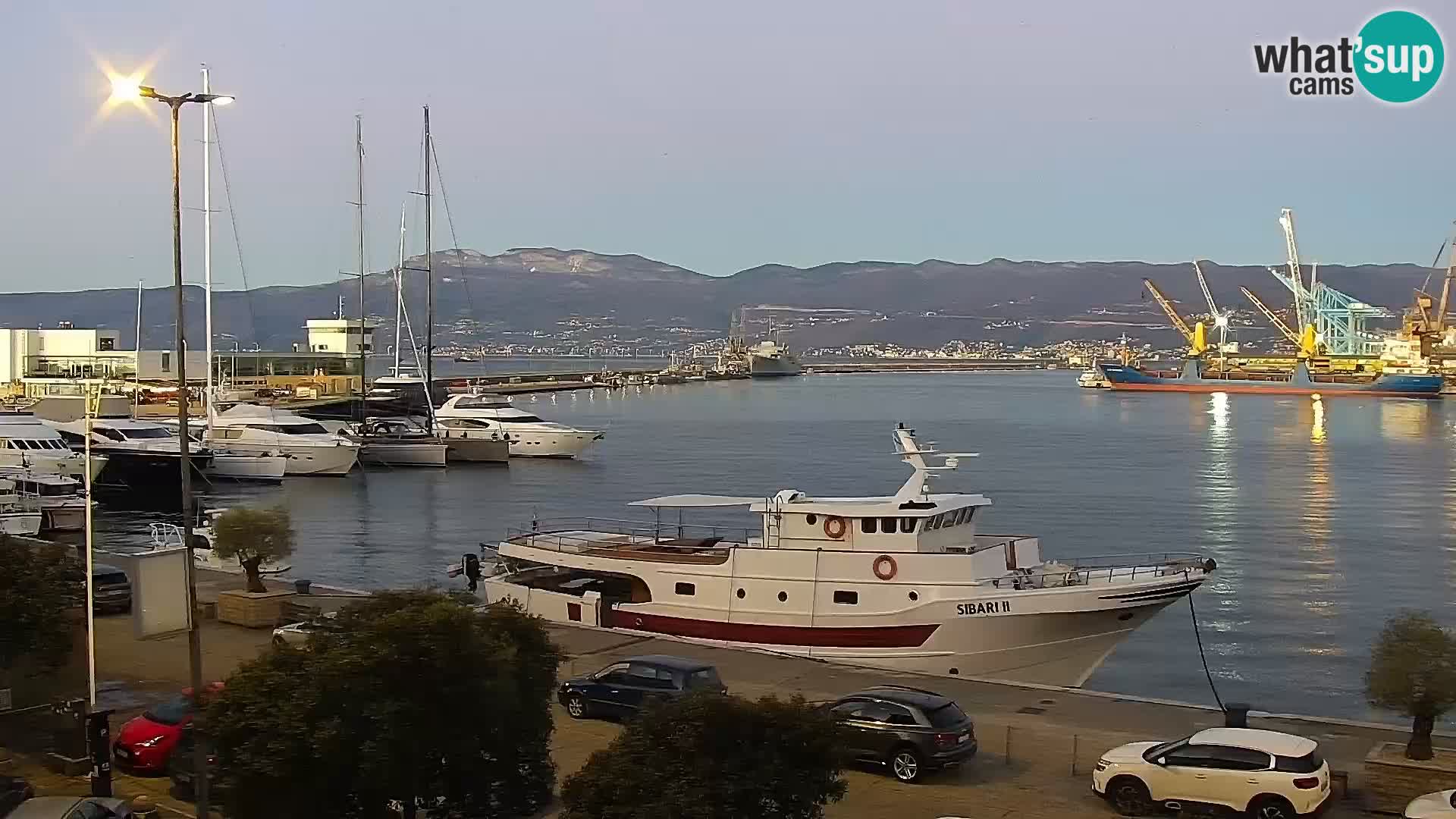 Die Riva und Marina in Rijeka – Live Webcam Kroatien