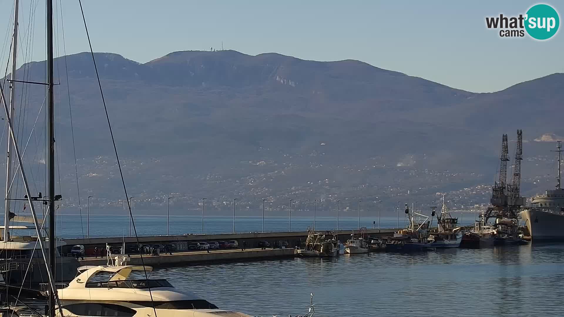 La Riva et Marina à Rijeka – Live Webcam Croatie