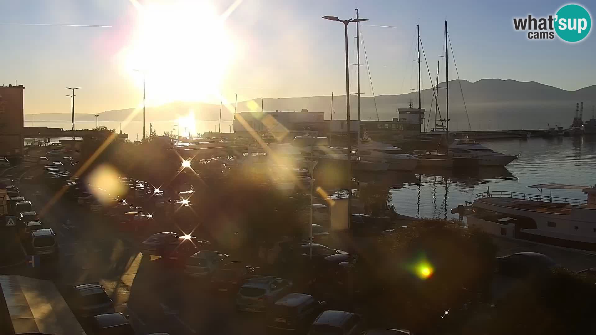 The Riva and Marina in Rijeka  – Live Webcam Croatia
