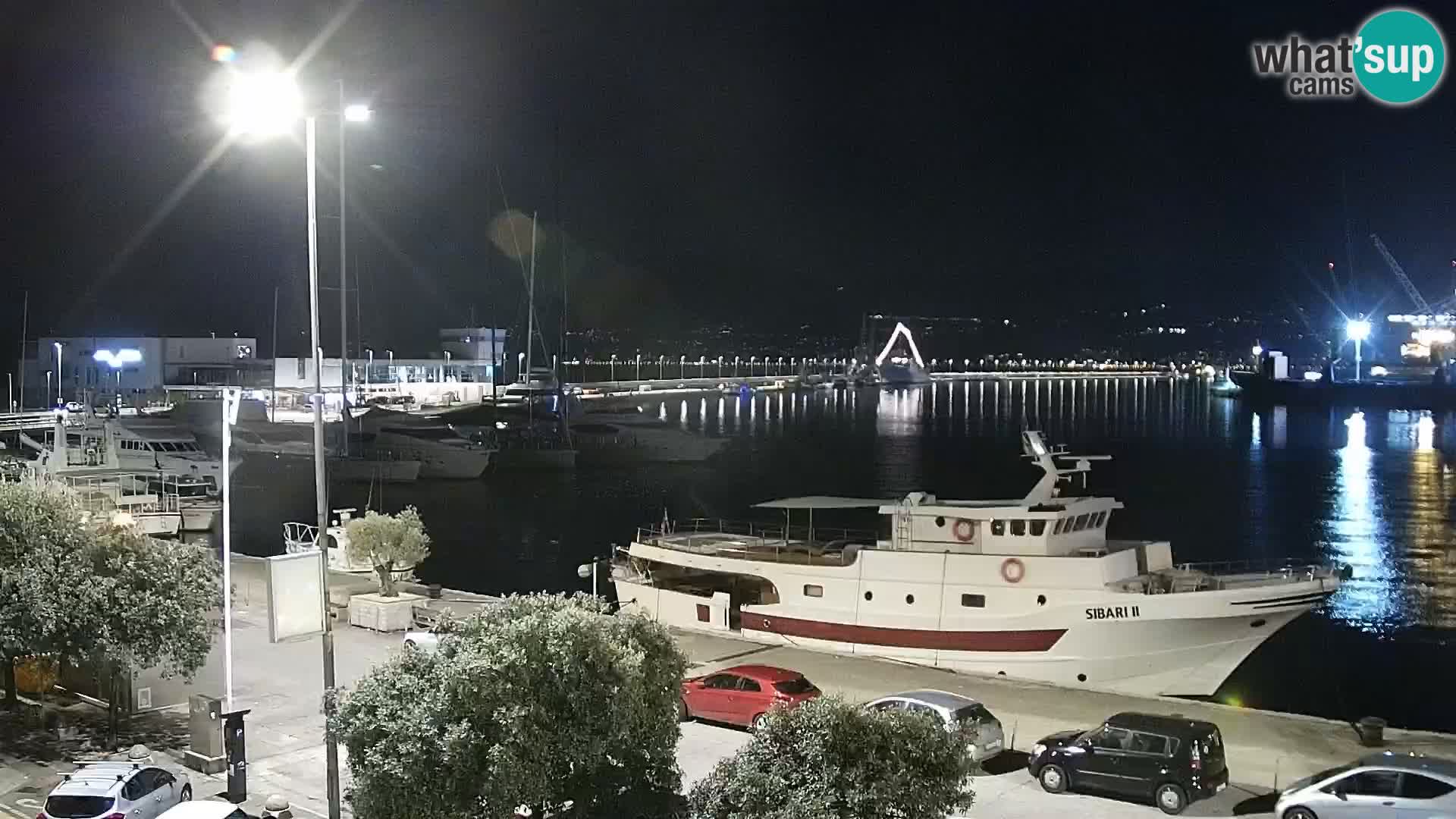 La Riva e la Marina a Rijeka (Fiume) – Live Webcam Croazia