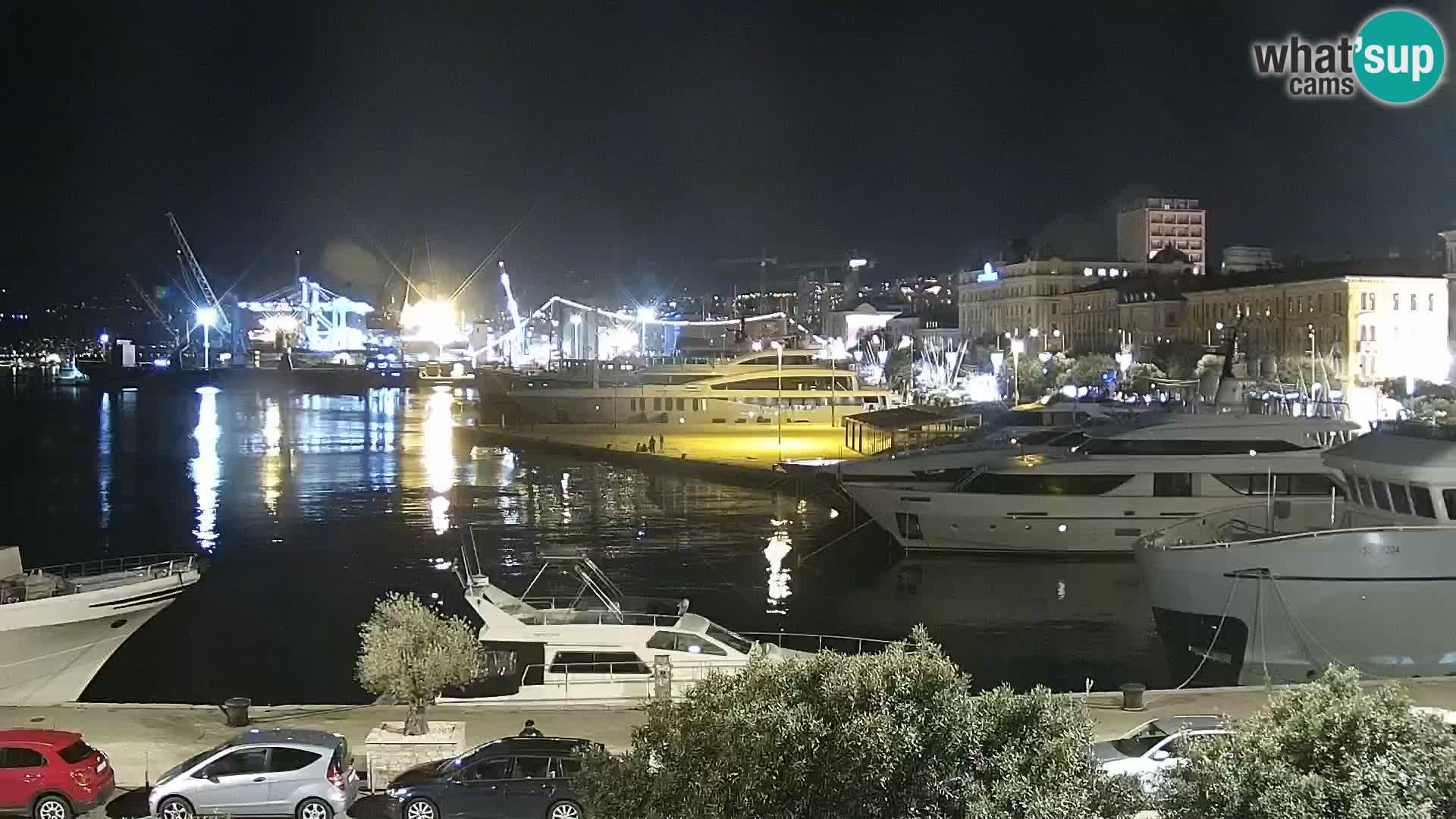 Die Riva und Marina in Rijeka – Live Webcam Kroatien