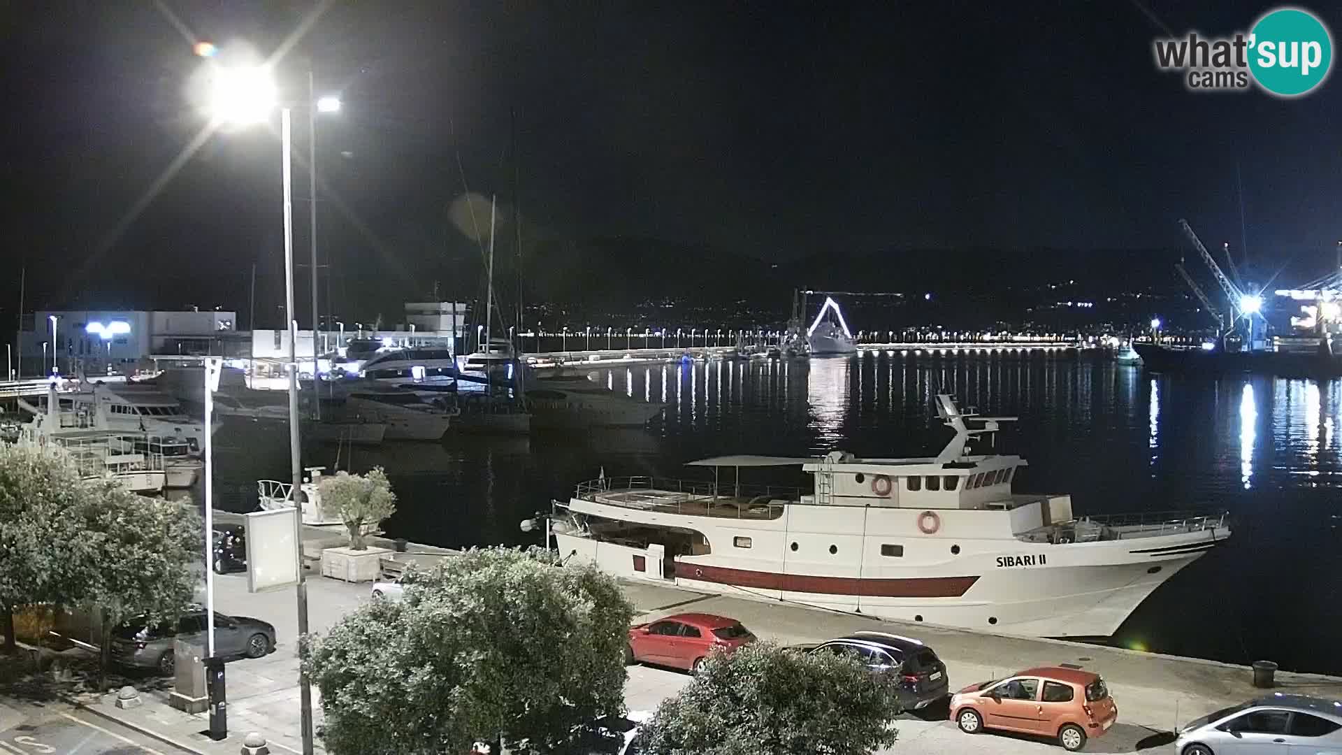 Die Riva und Marina in Rijeka – Live Webcam Kroatien