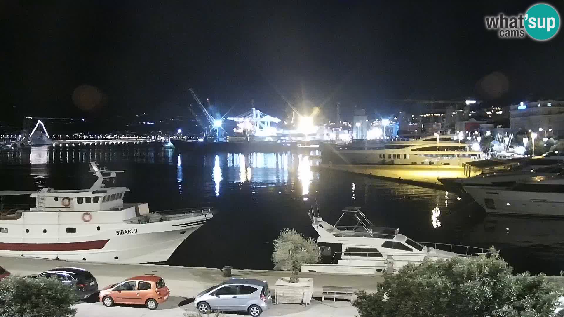 The Riva and Marina in Rijeka  – Live Webcam Croatia