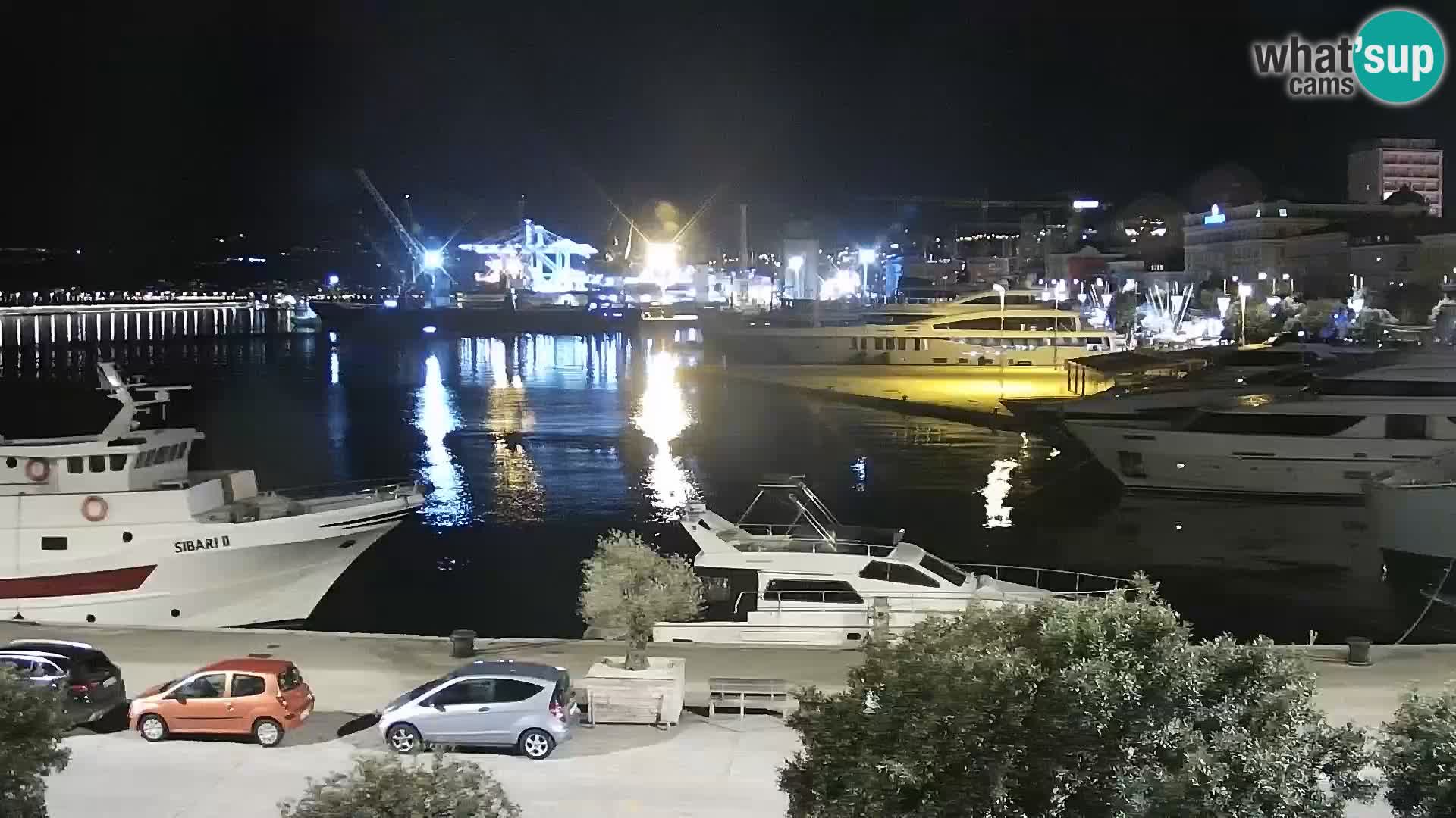 Die Riva und Marina in Rijeka – Live Webcam Kroatien