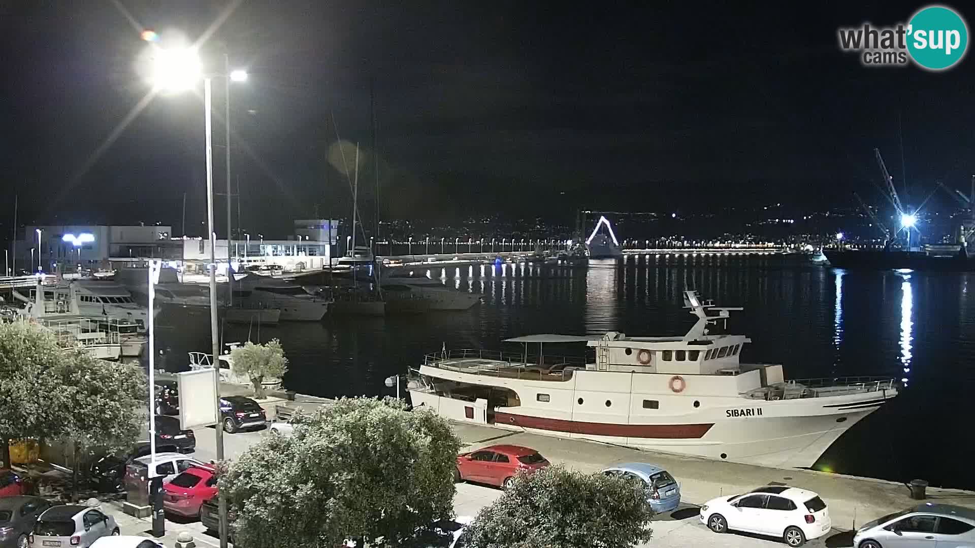 La Riva y Marina en Rijeka – Webcam en vivo Croacia
