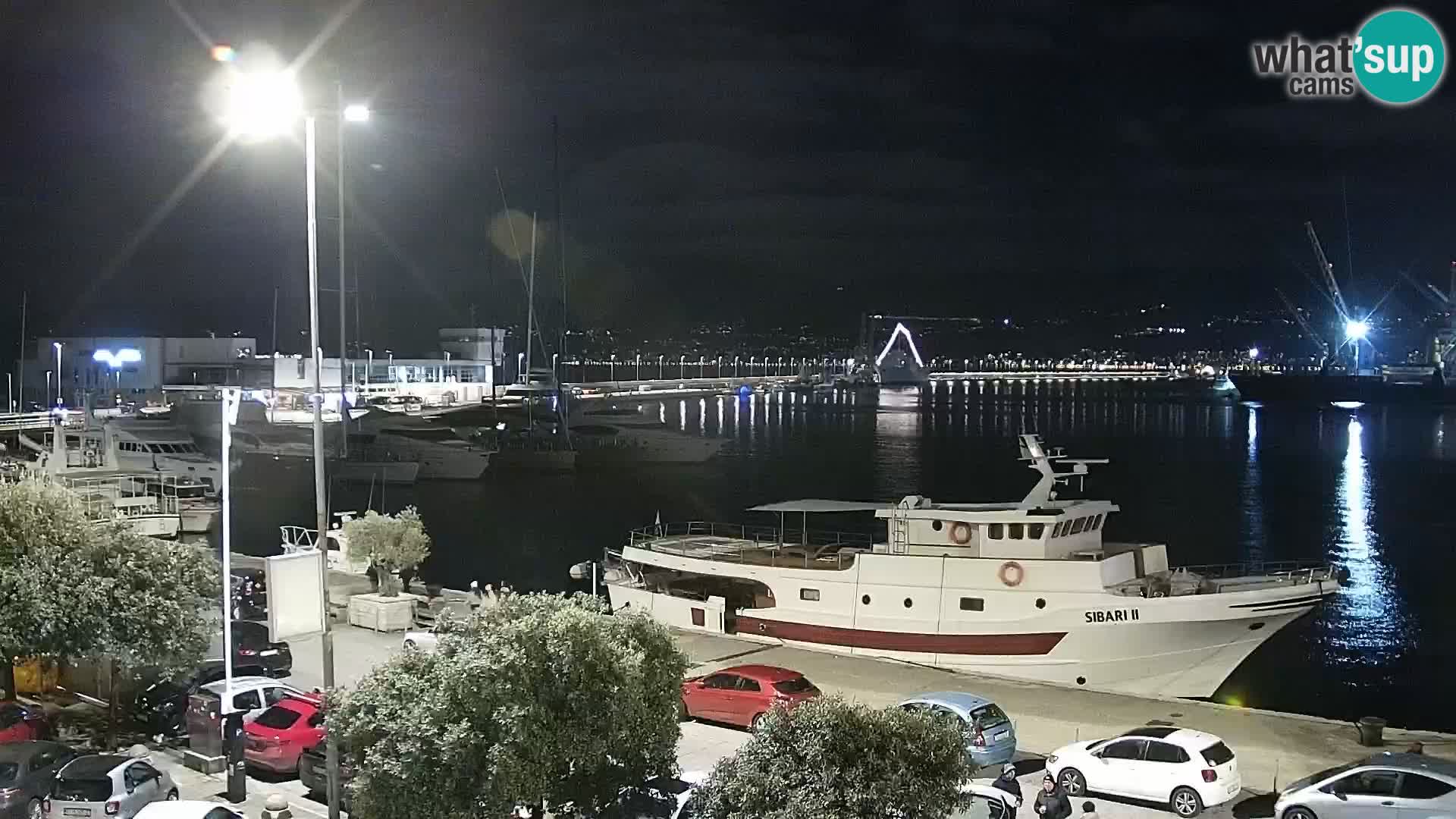 The Riva and Marina in Rijeka  – Live Webcam Croatia