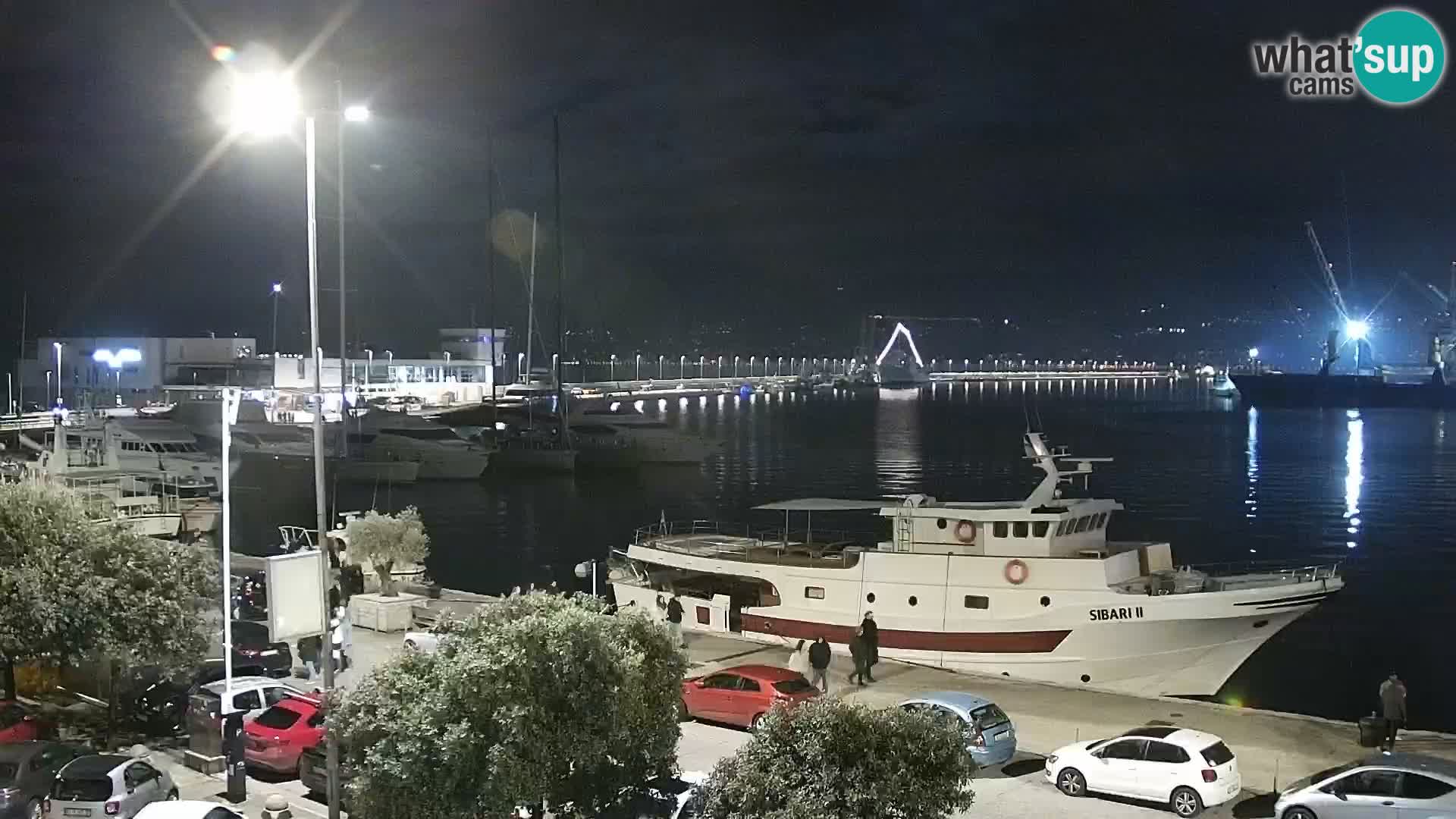 La Riva y Marina en Rijeka – Webcam en vivo Croacia