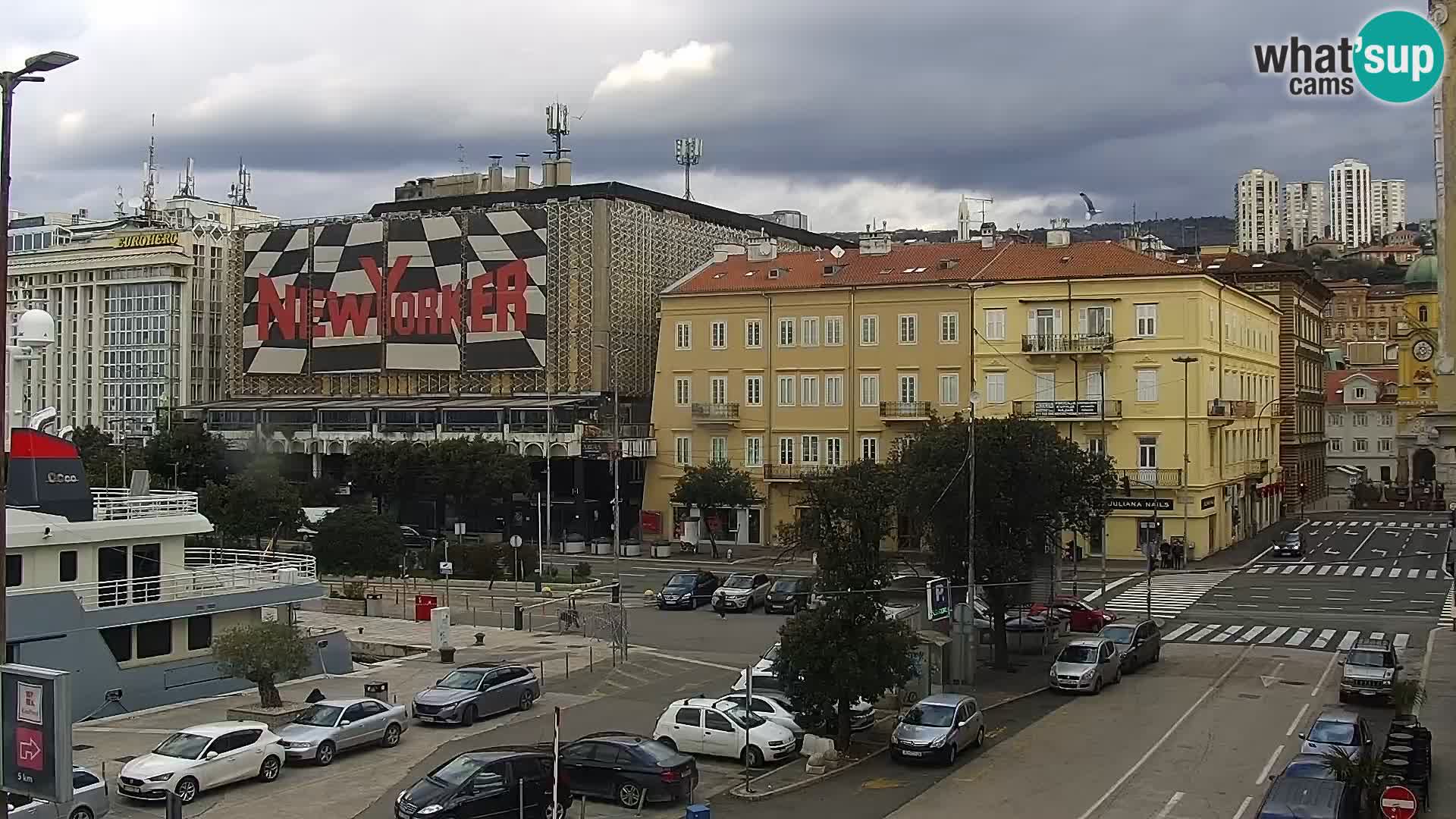 La Riva et Marina à Rijeka – Live Webcam Croatie