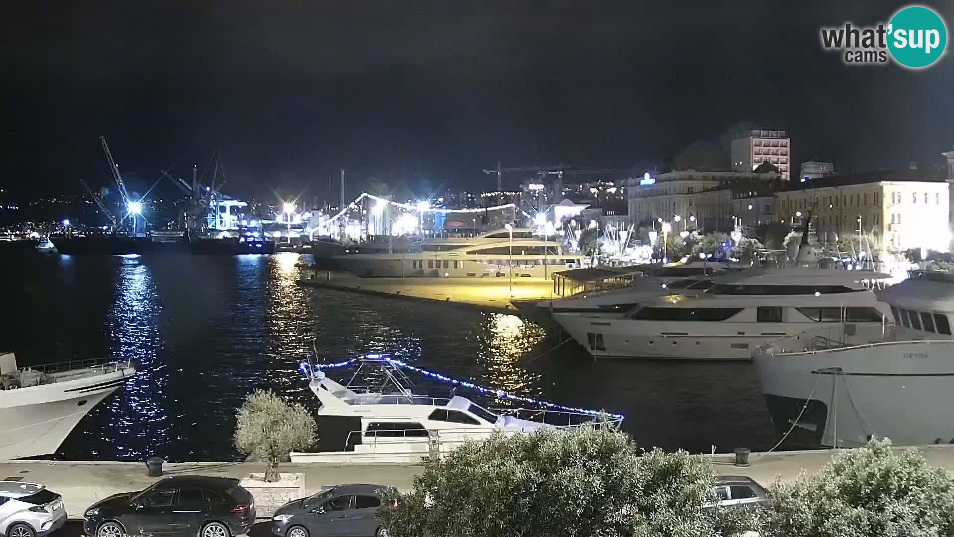 Die Riva und Marina in Rijeka – Live Webcam Kroatien