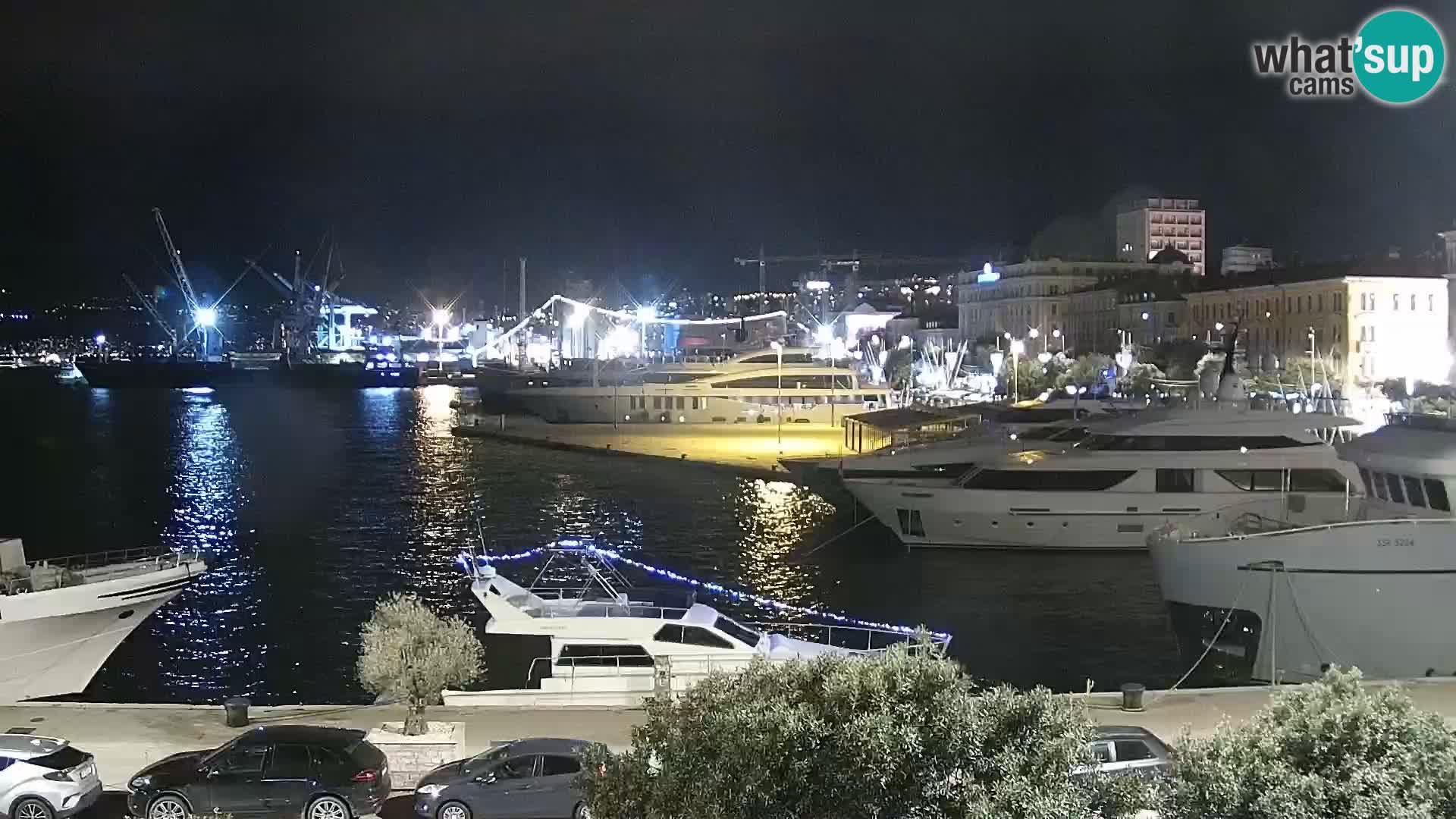 Die Riva und Marina in Rijeka – Live Webcam Kroatien