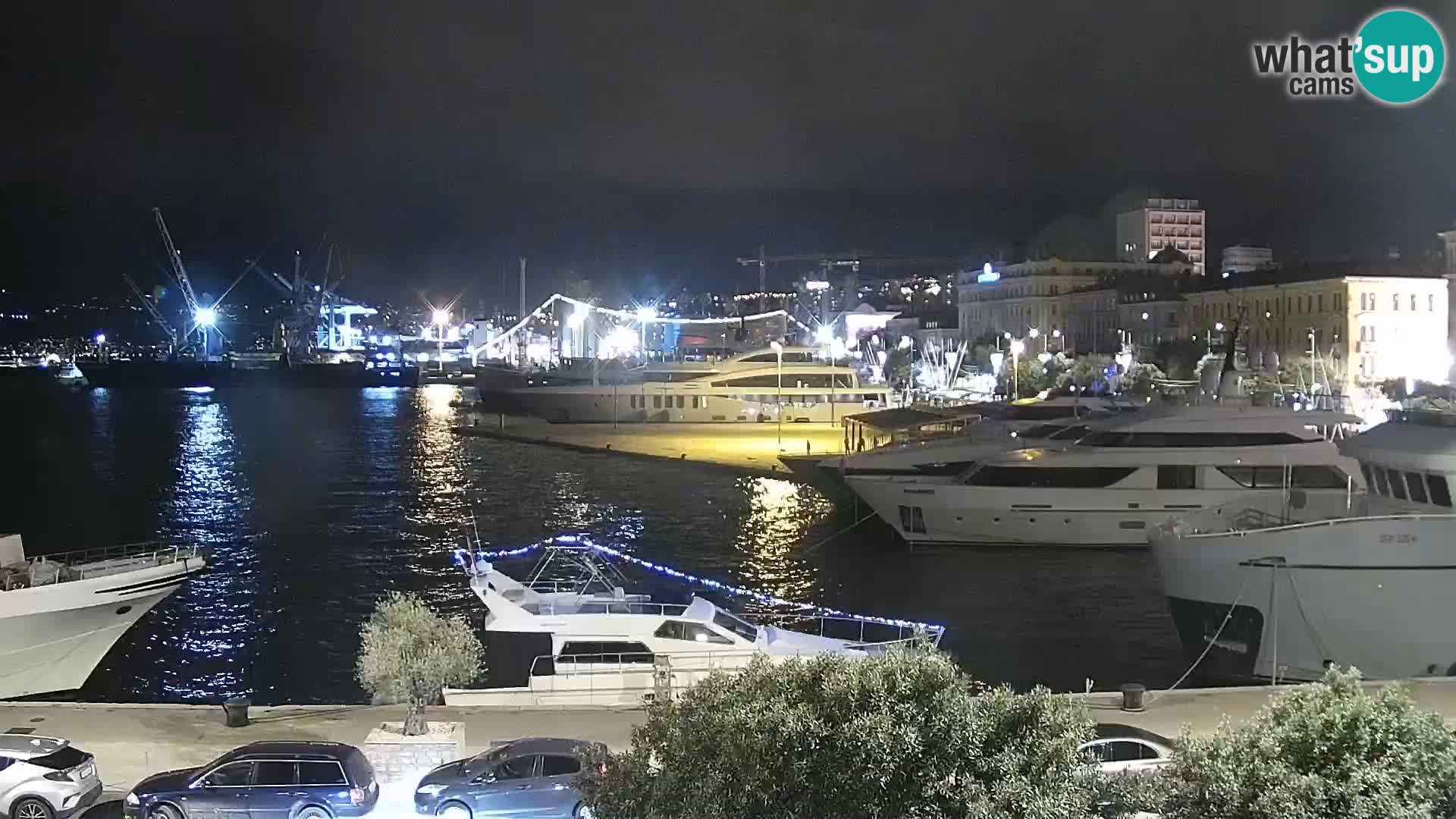 Die Riva und Marina in Rijeka – Live Webcam Kroatien
