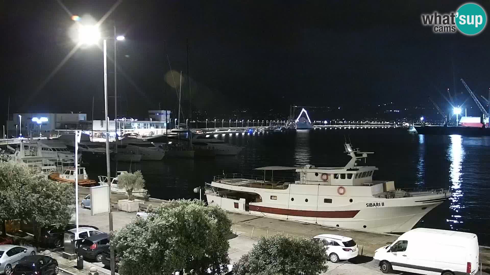 Die Riva und Marina in Rijeka – Live Webcam Kroatien