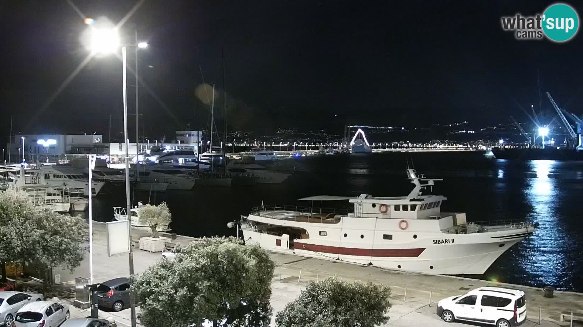 The Riva and Marina in Rijeka  – Live Webcam Croatia