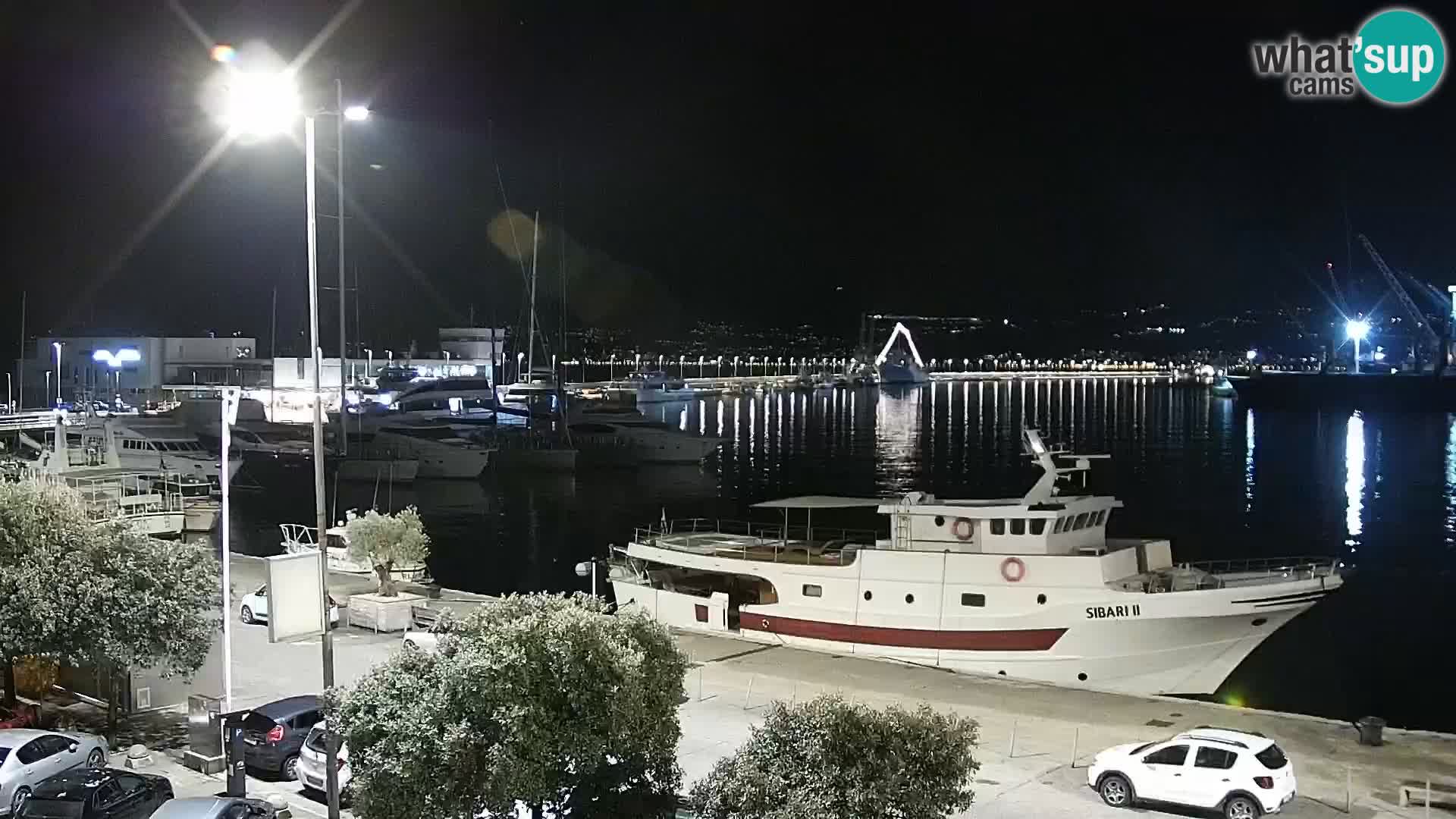 Die Riva und Marina in Rijeka – Live Webcam Kroatien