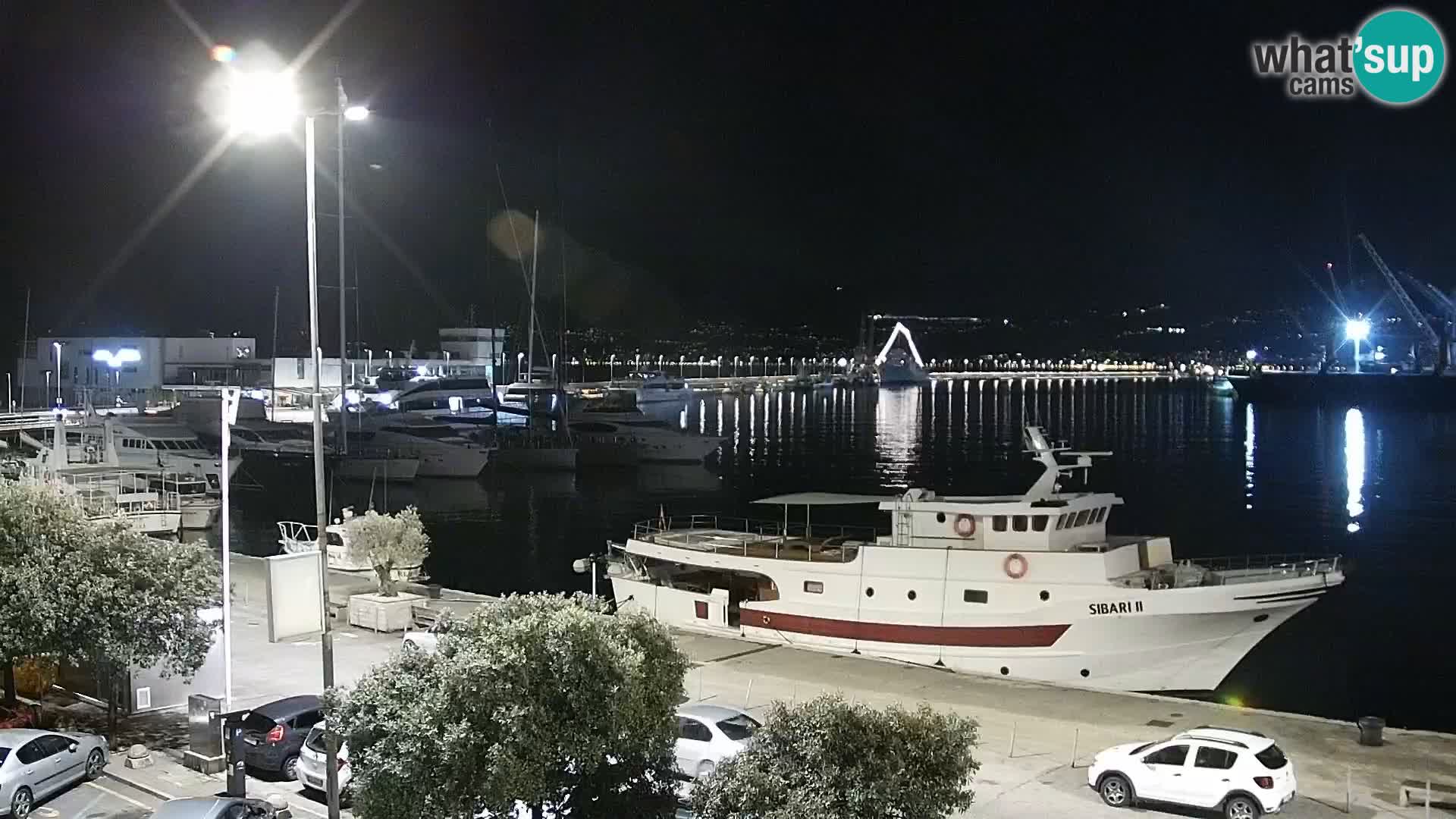 The Riva and Marina in Rijeka  – Live Webcam Croatia