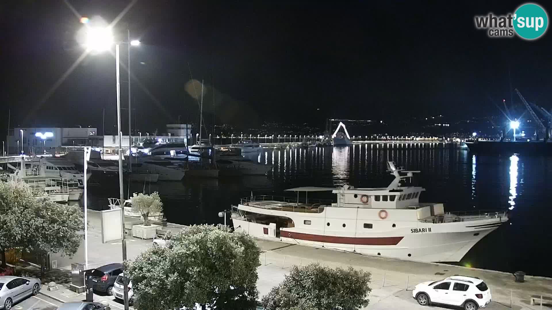 La Riva et Marina à Rijeka – Live Webcam Croatie