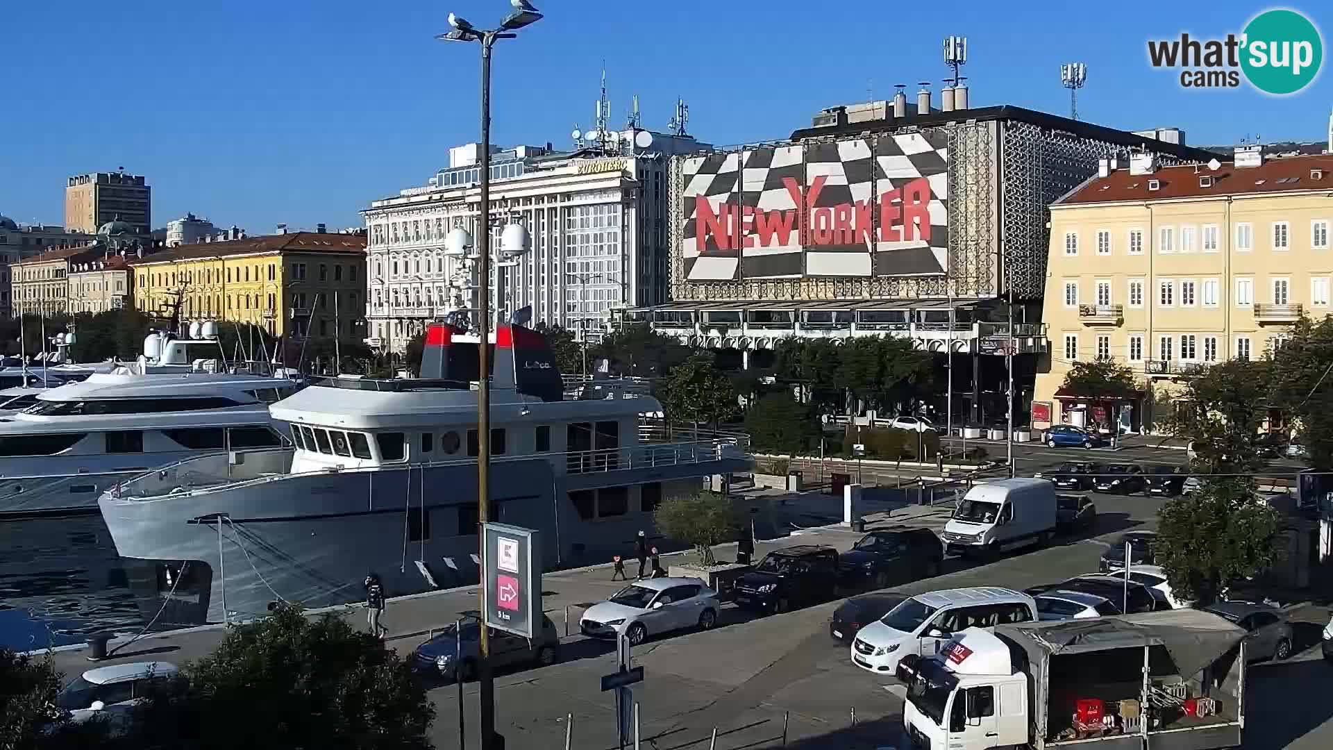 La Riva e la Marina a Rijeka (Fiume) – Live Webcam Croazia