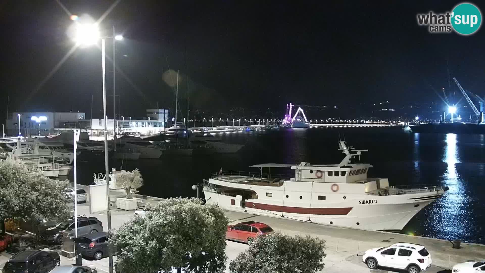 Die Riva und Marina in Rijeka – Live Webcam Kroatien