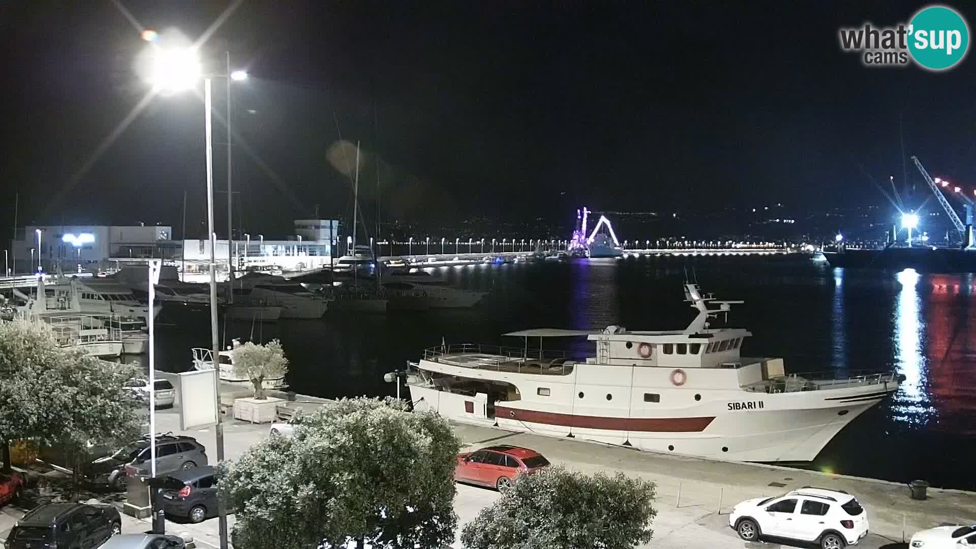 La Riva e la Marina a Rijeka (Fiume) – Live Webcam Croazia