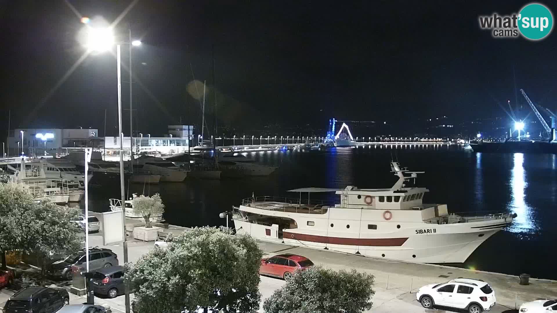 La Riva et Marina à Rijeka – Live Webcam Croatie