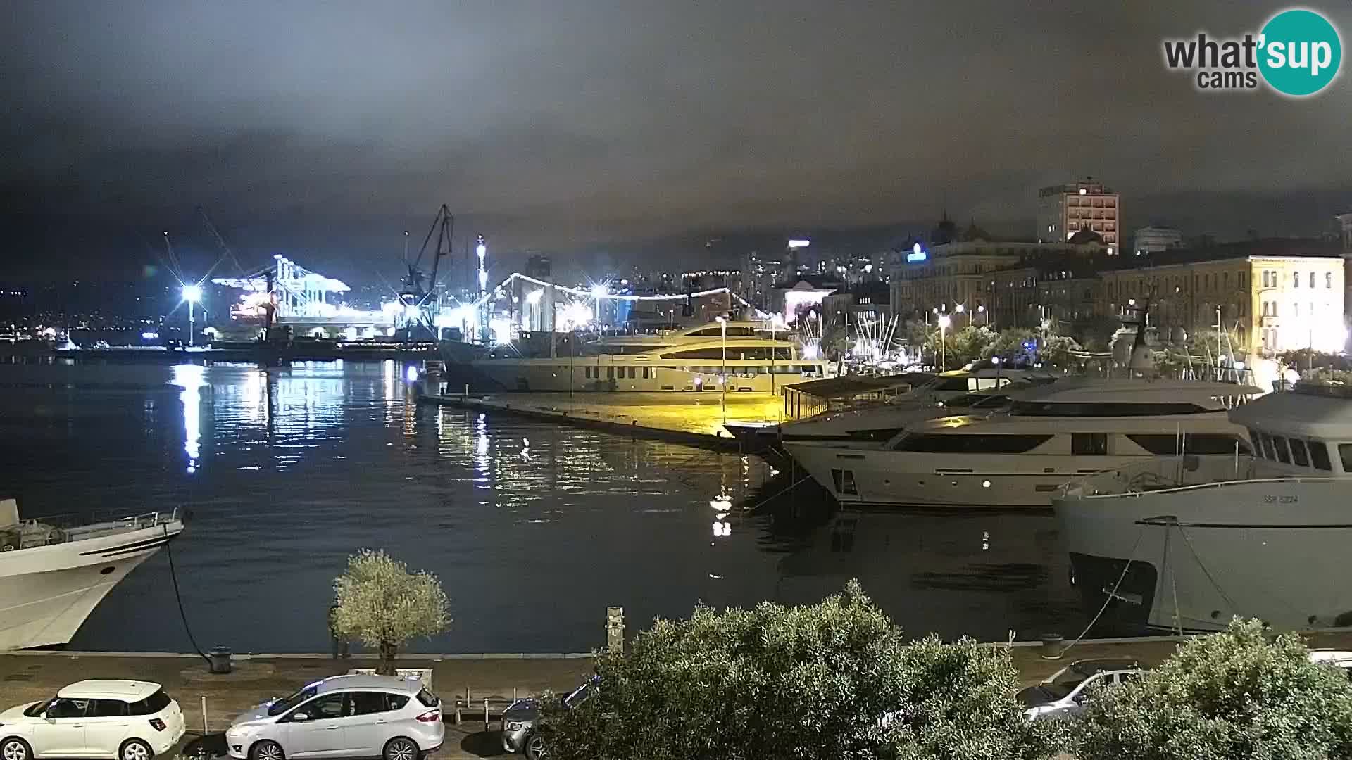 La Riva et Marina à Rijeka – Live Webcam Croatie