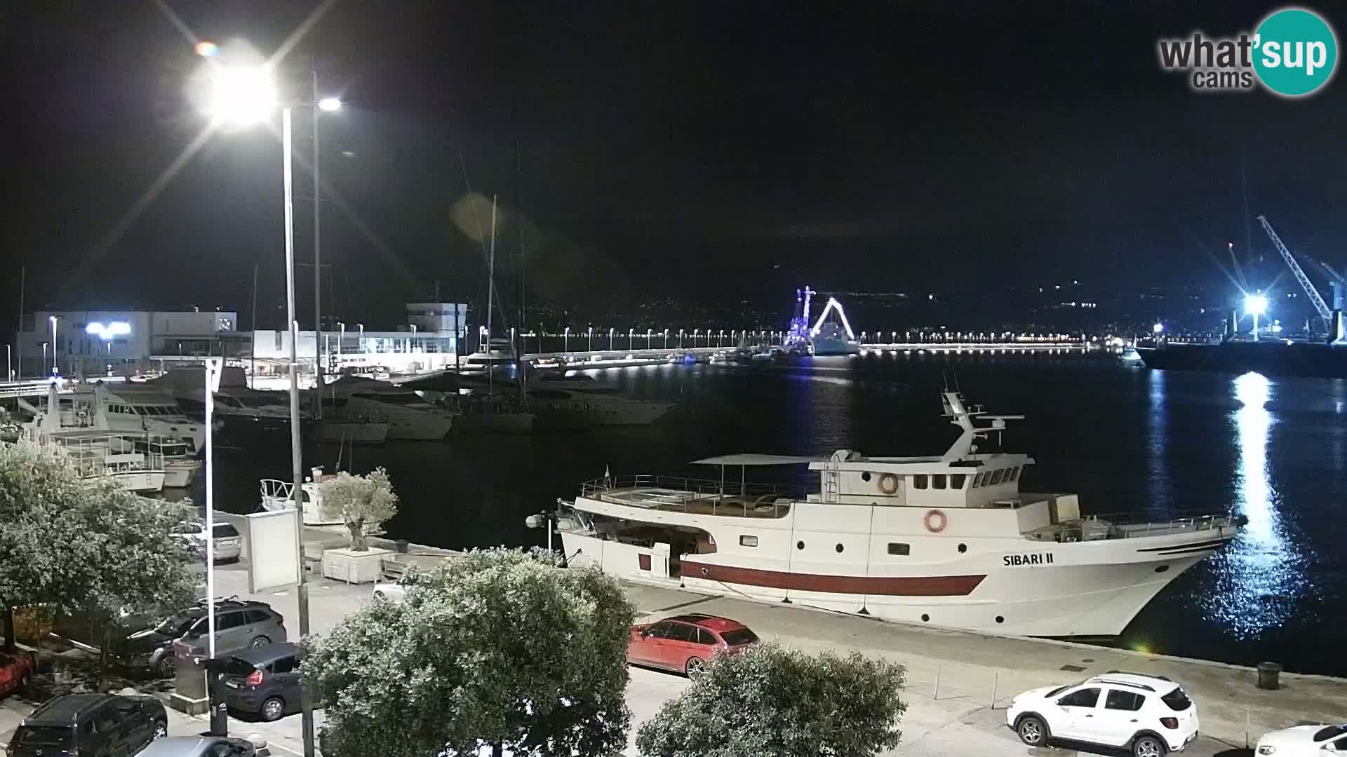 La Riva et Marina à Rijeka – Live Webcam Croatie