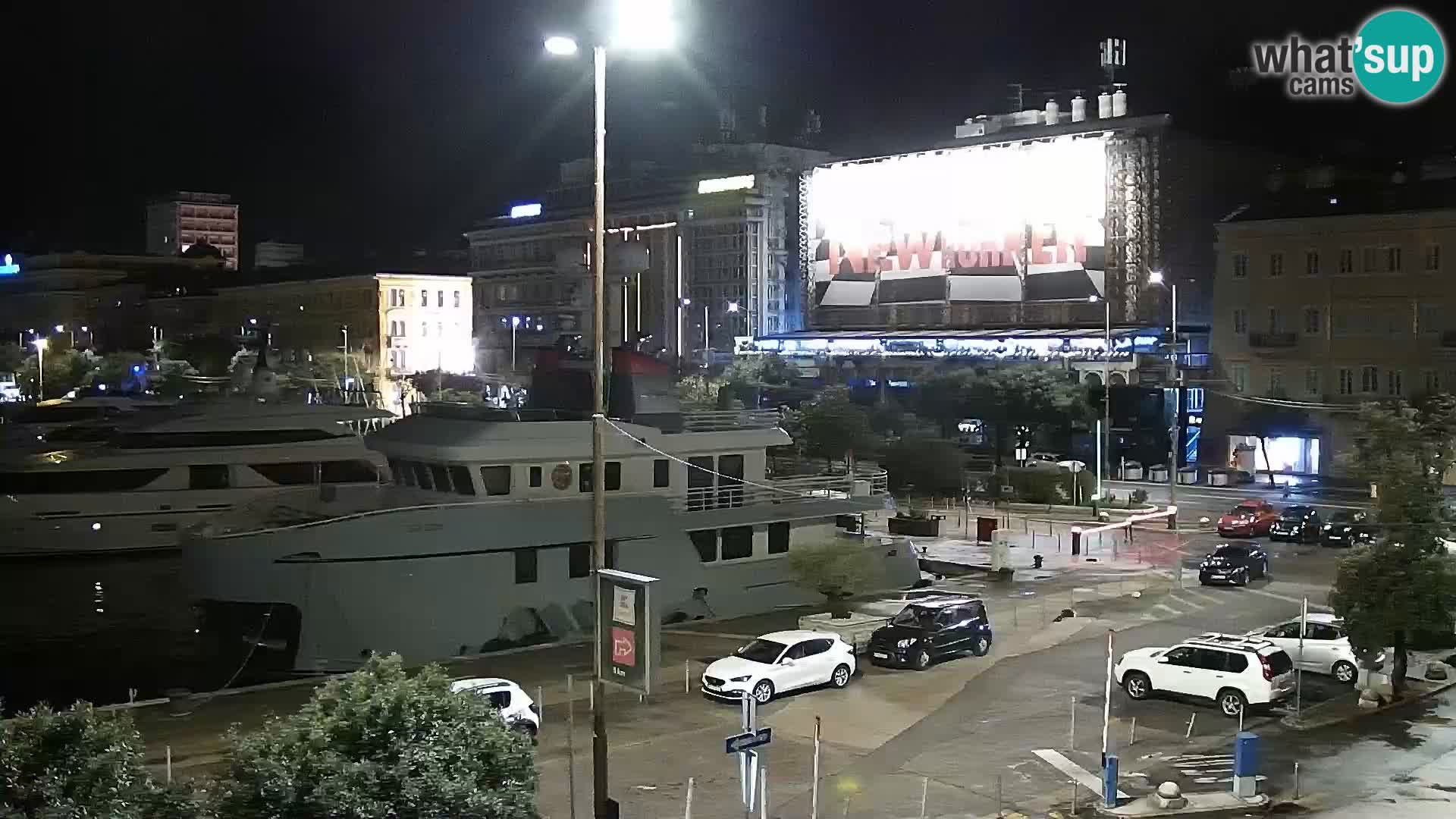 La Riva et Marina à Rijeka – Live Webcam Croatie