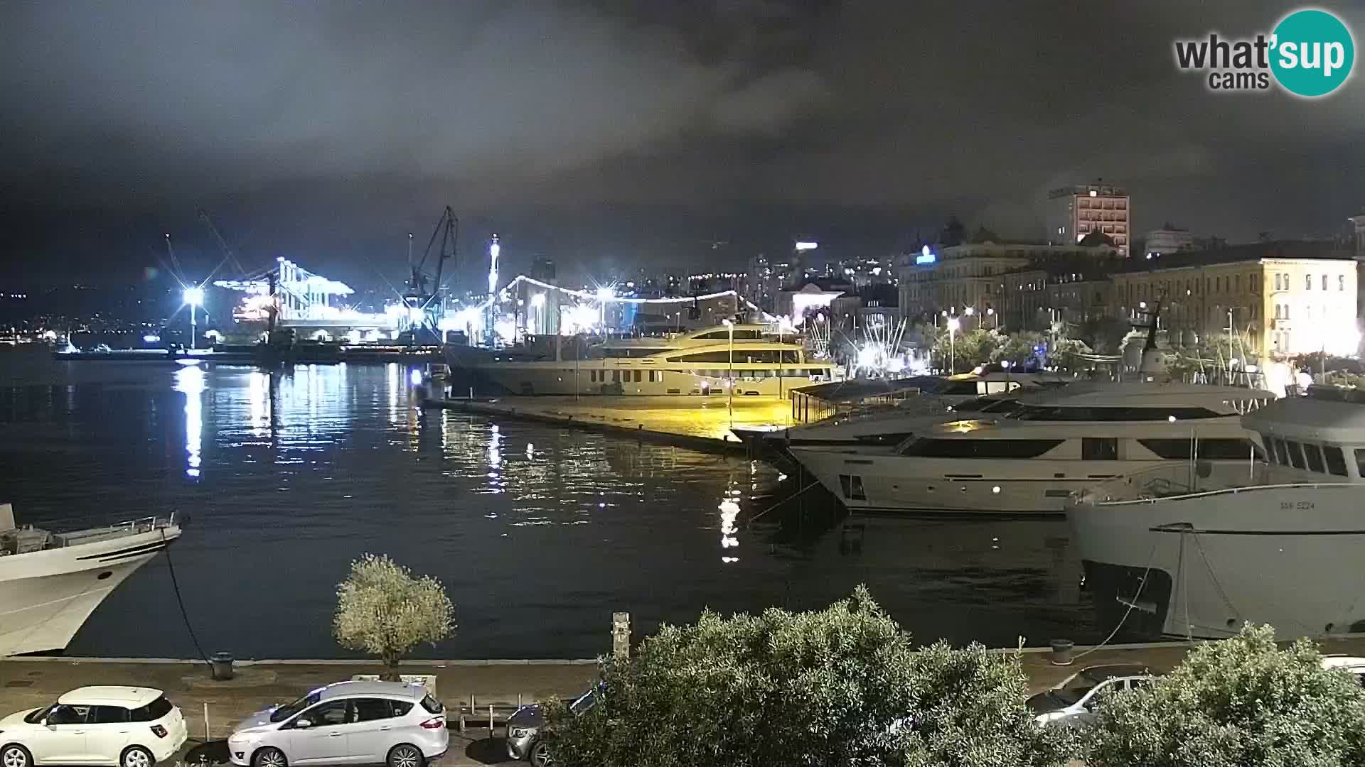La Riva e la Marina a Rijeka (Fiume) – Live Webcam Croazia