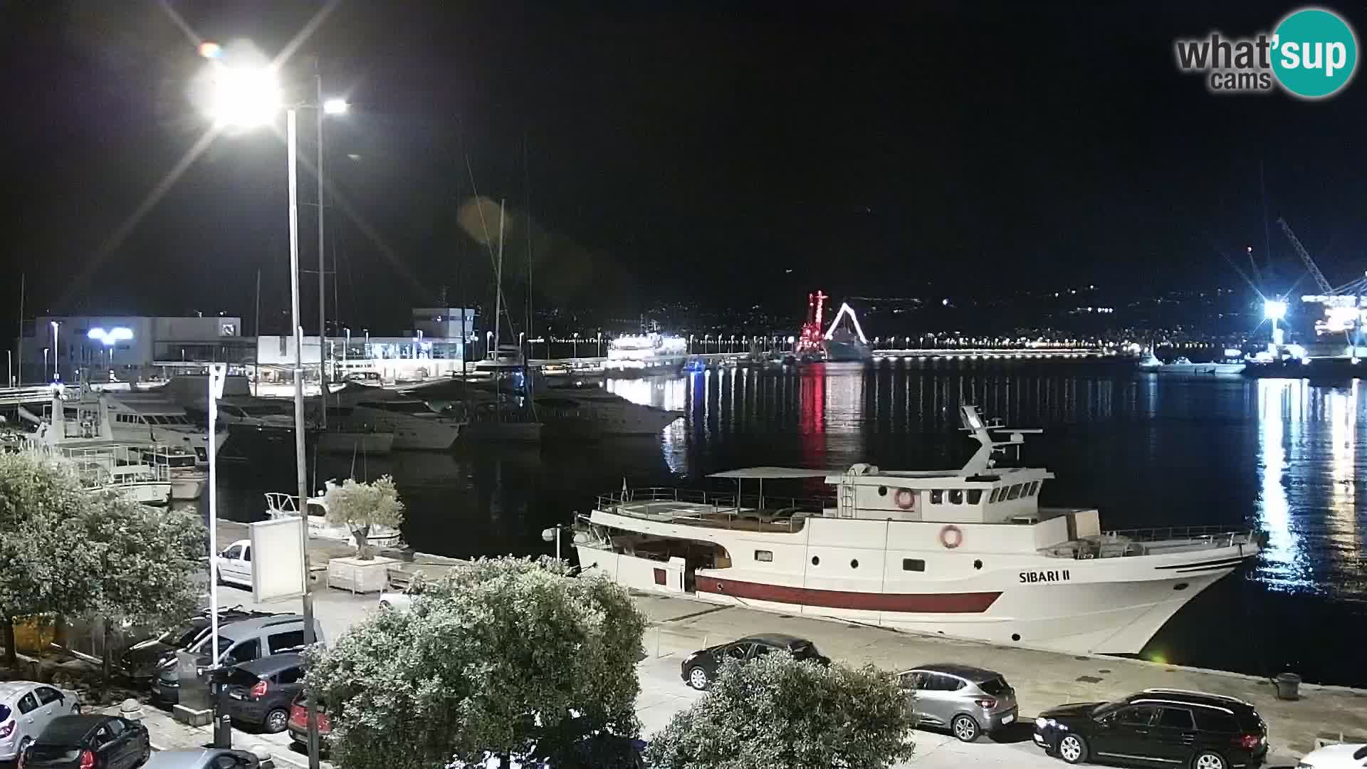 The Riva and Marina in Rijeka  – Live Webcam Croatia