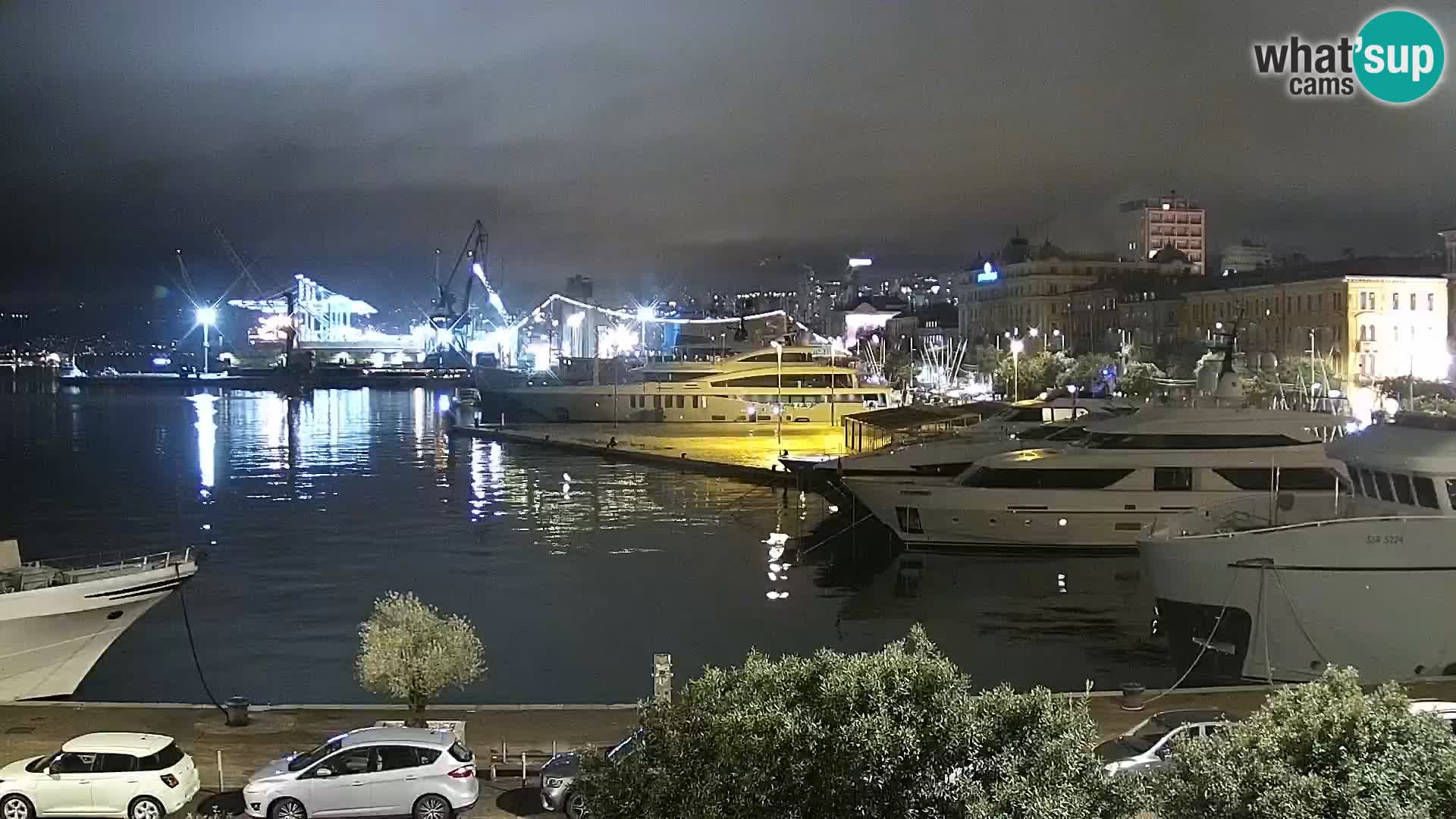 La Riva e la Marina a Rijeka (Fiume) – Live Webcam Croazia