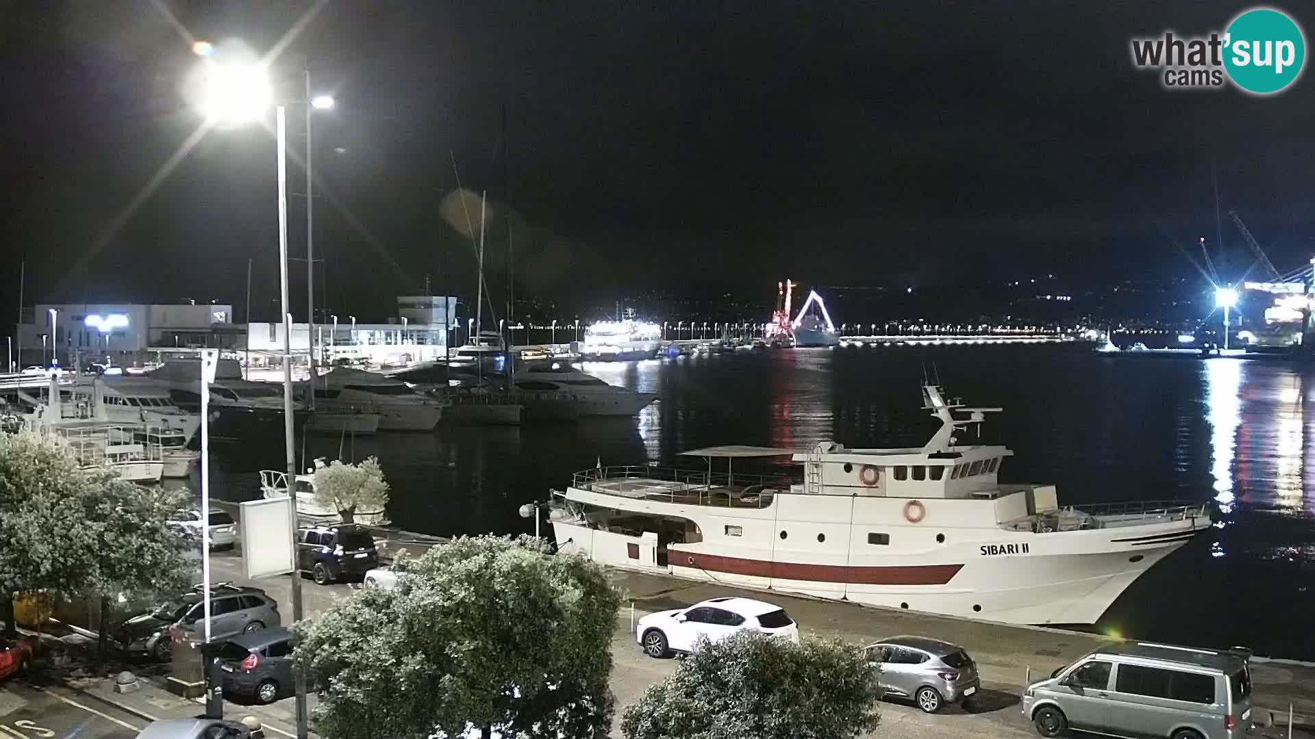 La Riva e la Marina a Rijeka (Fiume) – Live Webcam Croazia