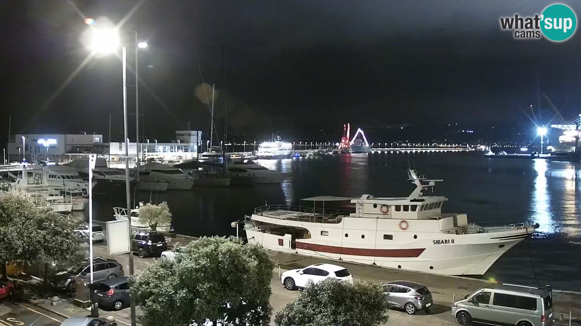 La Riva et Marina à Rijeka – Live Webcam Croatie