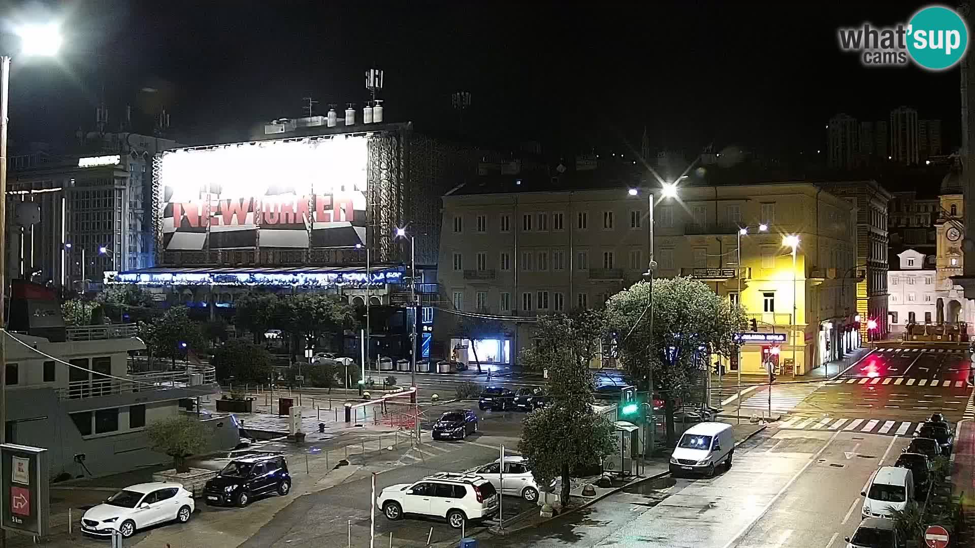 Riva in Marina v Reki – Spletna kamera v živo Hrvaška