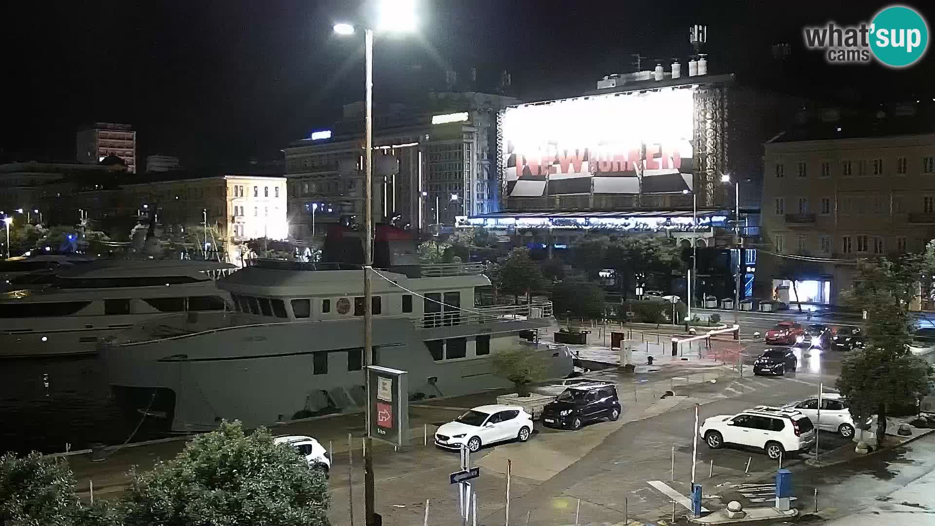 La Riva e la Marina a Rijeka (Fiume) – Live Webcam Croazia